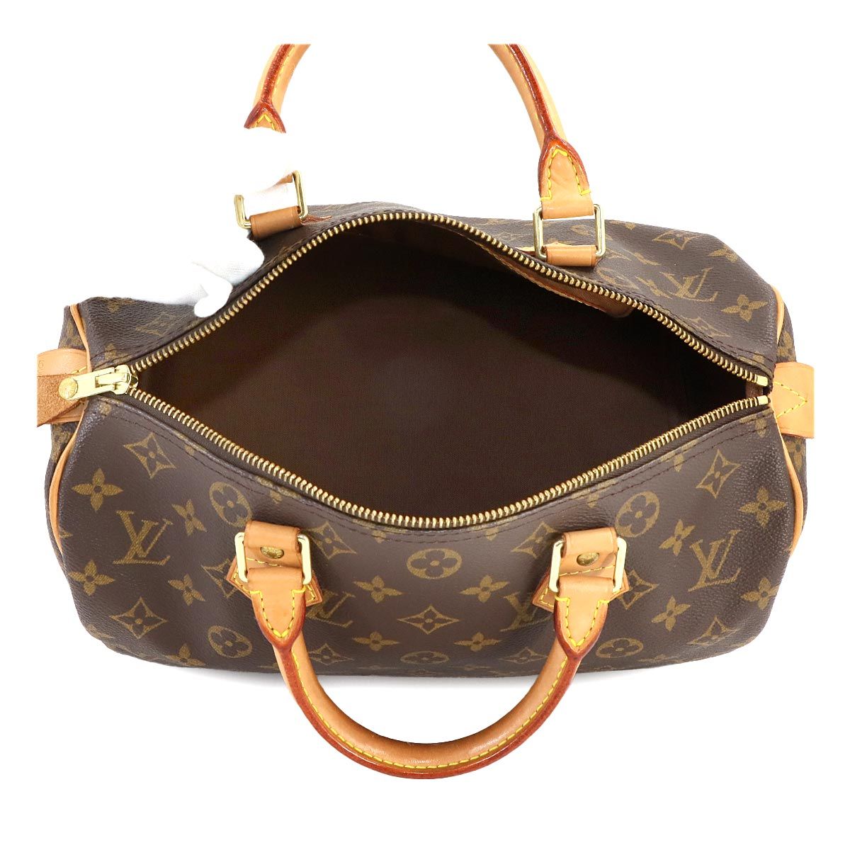 ルイ ヴィトン LOUIS VUITTON モノグラム スピーディ 30 ハンド バッグ ブラウン M41526 ゴールド 金具 90243321 -  メルカリ