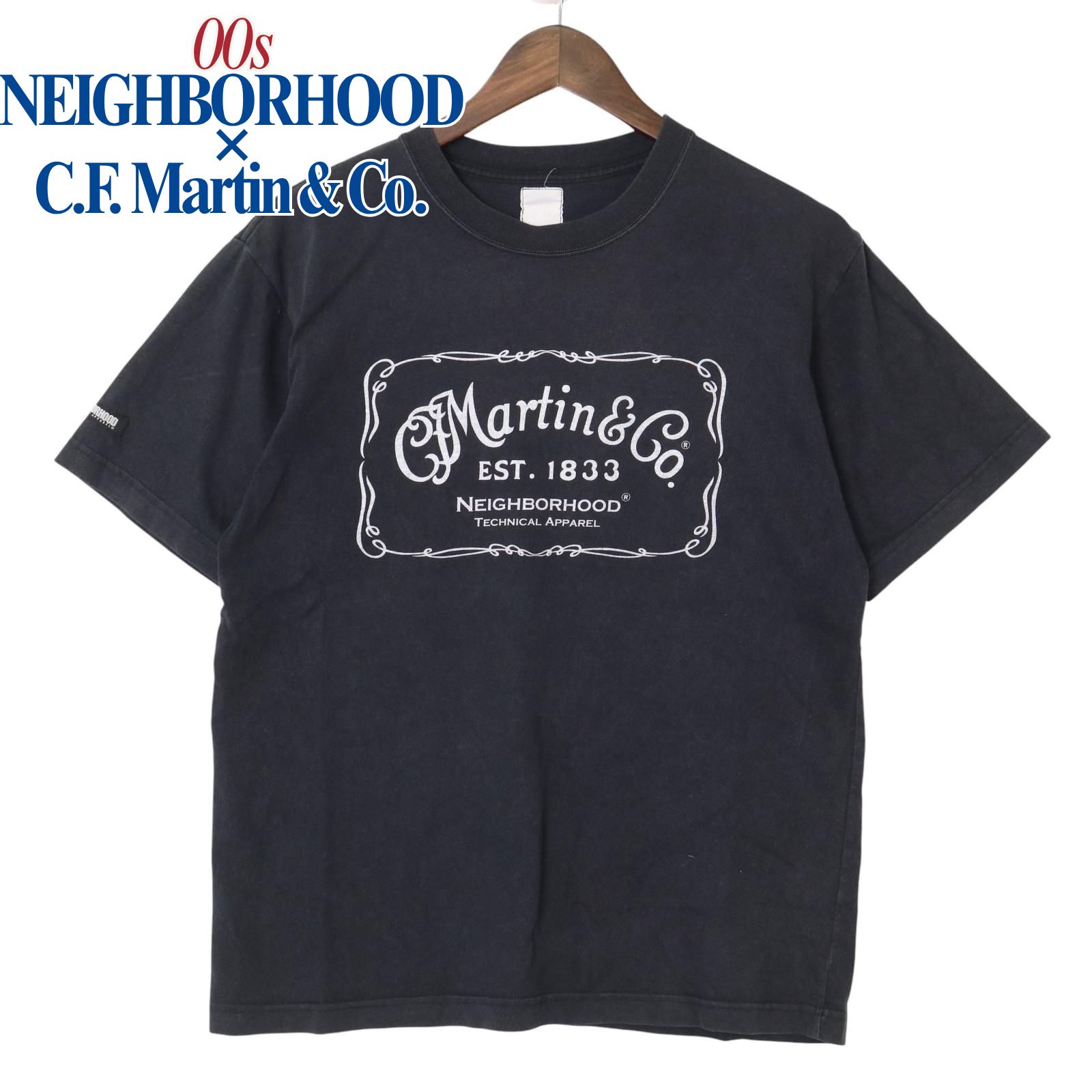 00s NEIGHBORHOOD × C.F. Martin & Co. コラボ ロゴTシャツ バックロゴ 