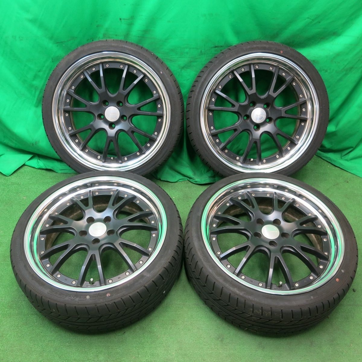 送料無料* バリ溝！9分☆WORK GNOSIS GS4 245/35R20 グッドイヤー 