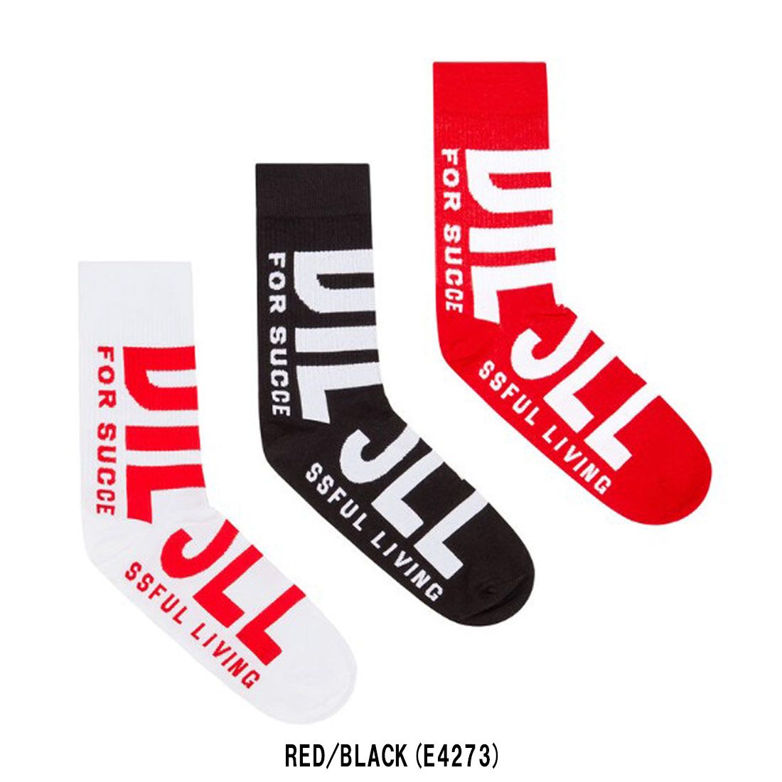 DIESEL(ディーゼル)ソックス 靴下 ロゴ 3足セット ストレッチ