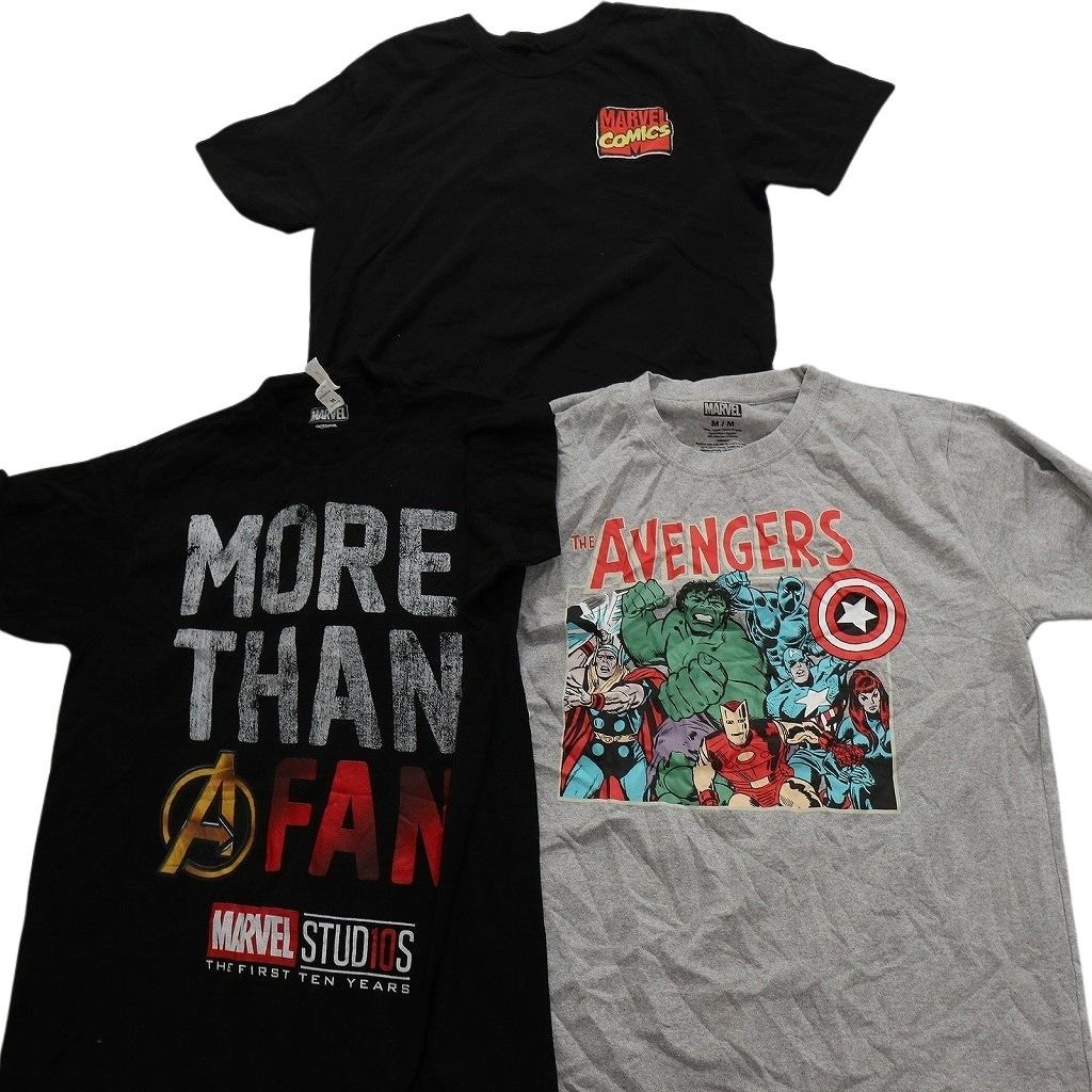 古着卸 まとめ売り マーベル DCコミック 半袖Tシャツ 14枚セット