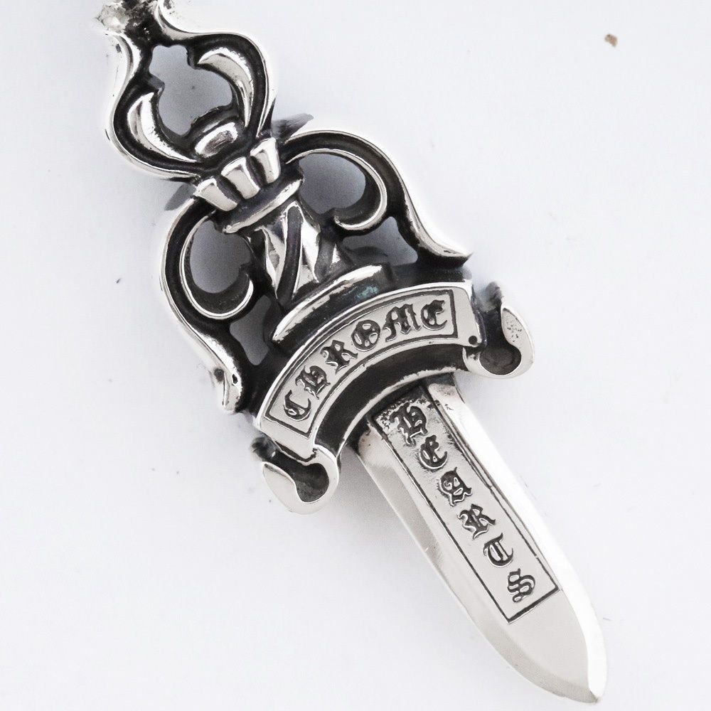 未使用 CHROME HEARTS ダブルダガーペンダント シルバー - メルカリ