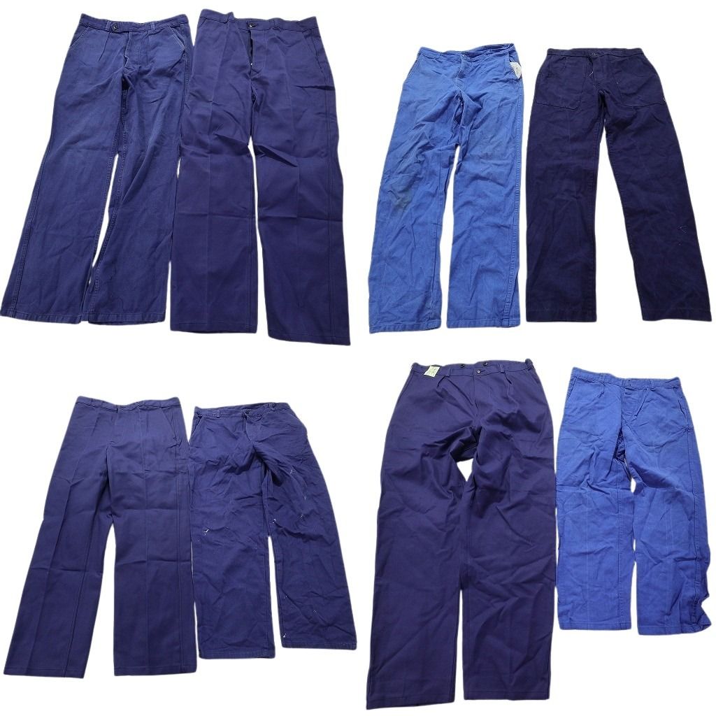 70s フレンチ ワークパンツ パッチワーク ユーロワーク ボロ 古着 70年代~80年代 PP フレンチワーク ユーロワーク ワークパンツ