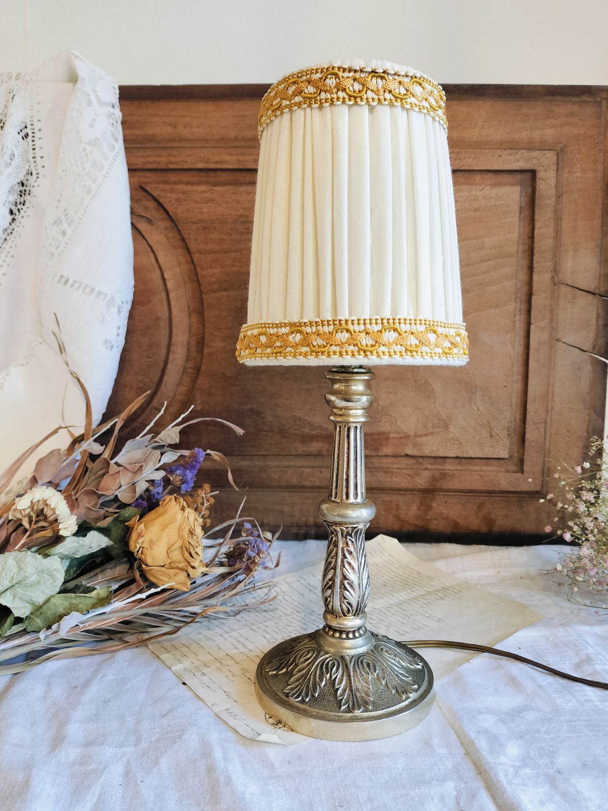 アンティーク 素敵な グリーン デスク テーブル サイド ランプ