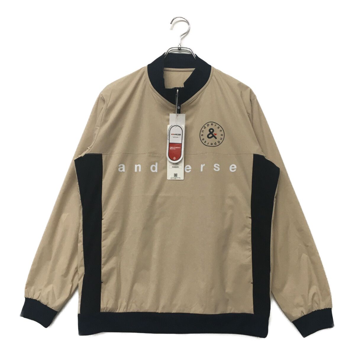アンパスィ　ハーフジップジャケット ベージュ　Lサイズ 未使用品 メンズ アンパスィ and per se スニードジャック L
