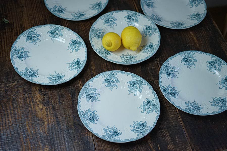 ロンウィ ゴブランLongwy Gobelinsのディナープレート25.5cm 1900年代 