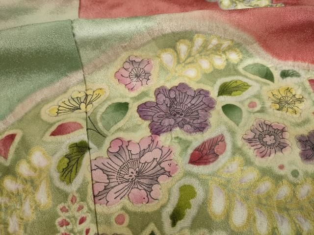 平和屋着物○豪華振袖 絞り 辻が花 遠山花文 金彩 金通し地 正絹 逸品  