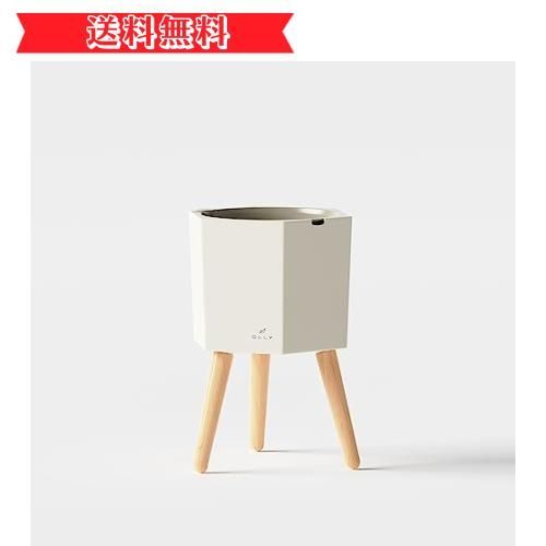 happy-shopsOLGP03 OLLY 底面灌水プランター 自動給水 底面給水鉢 自動水やり 植木鉢 水位感知センサー付き 観葉植物 花 多肉植物 ハーブ 大型 おしゃれ プラスチック 室内 家庭菜園 室内インテリ