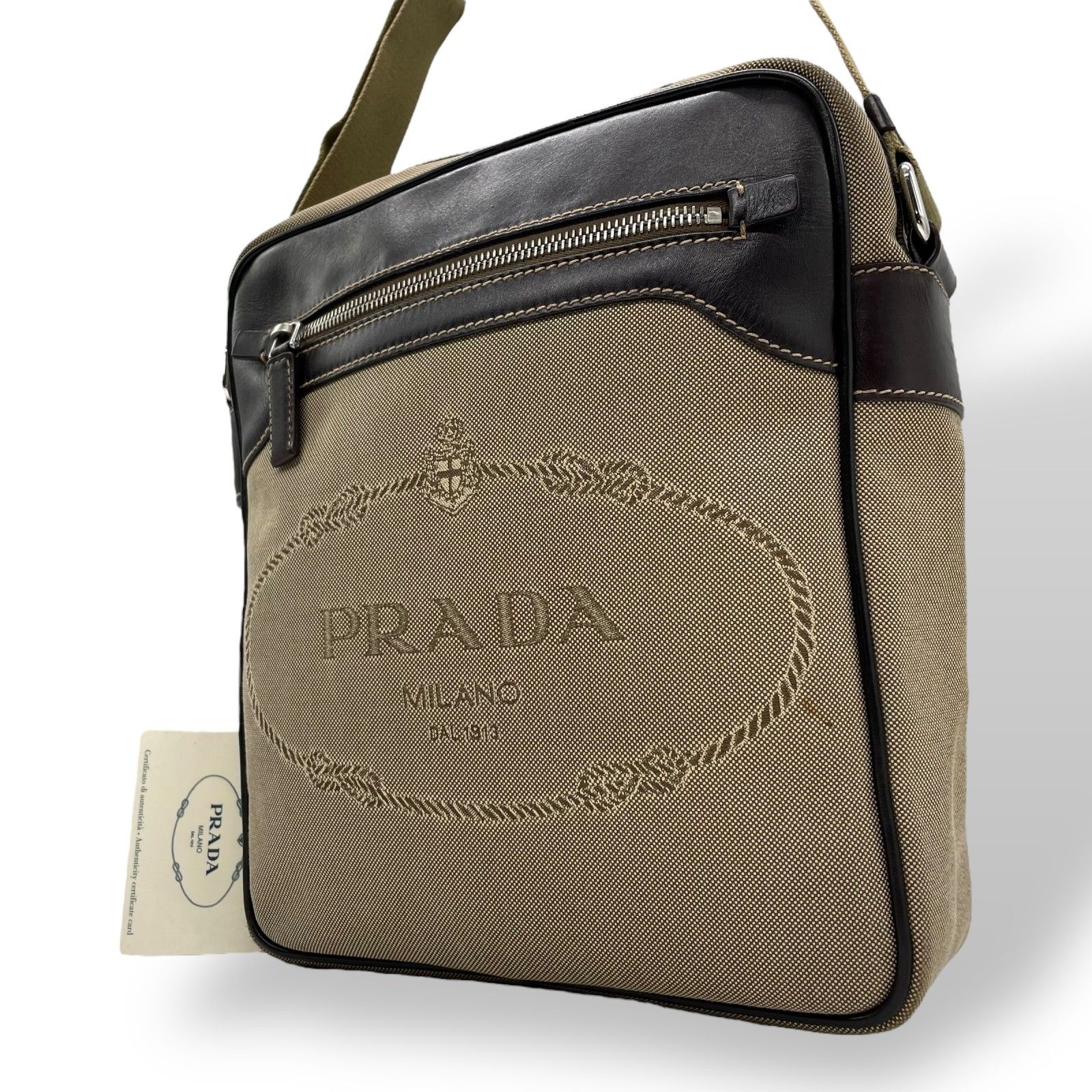 美品 PRADA プラダ ショルダーバッグ ジャガード VA0644 美品 PRADA プラダ ショルダーバッグ ジャガード VA0644