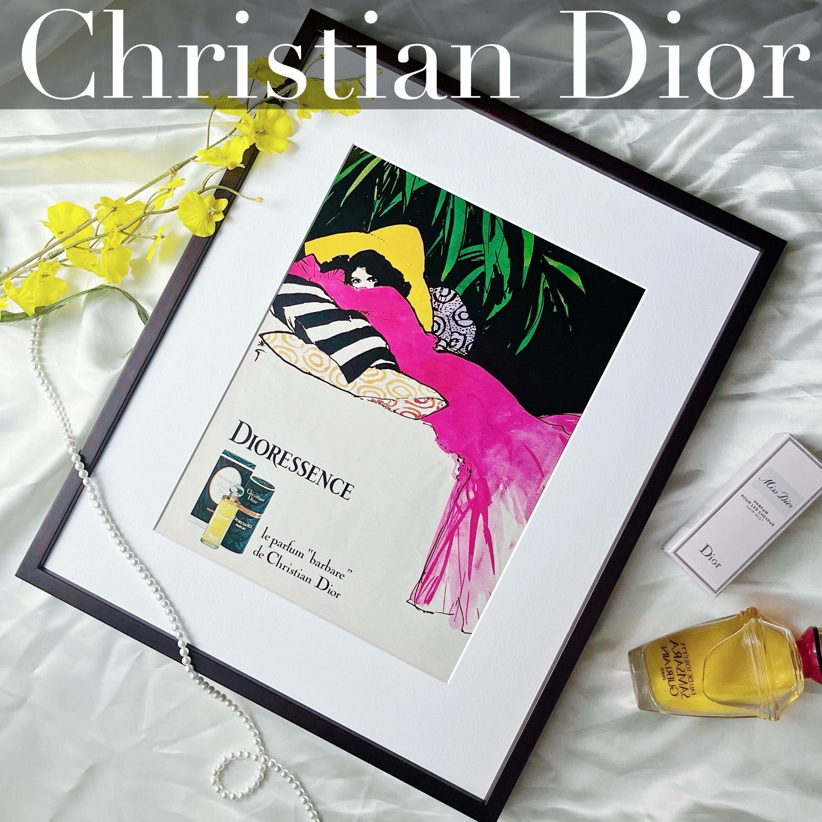 再入荷！1979 広告＞Rene Gruau ルネ グリュオ Dior ディオール