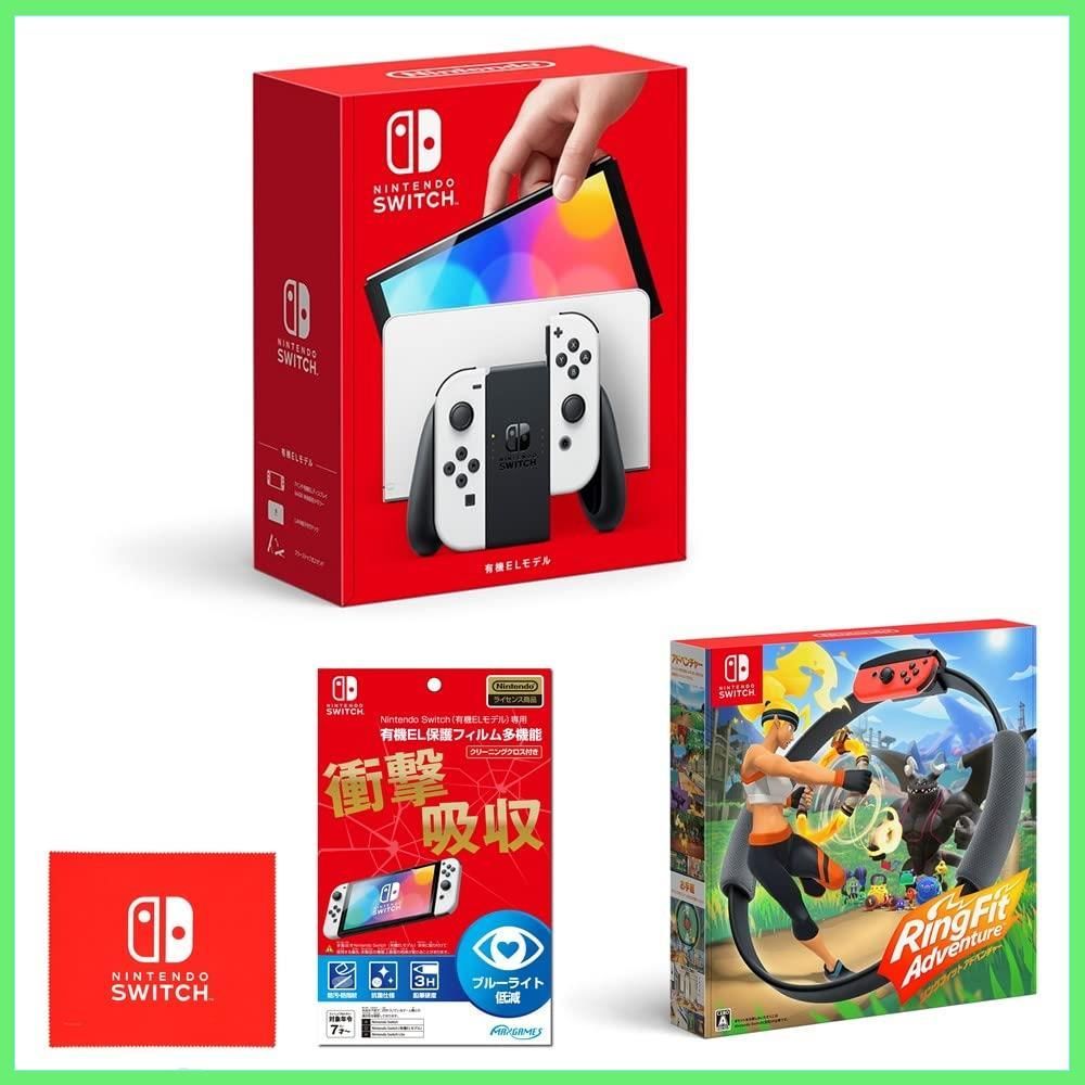 Nintendo Switch(有機ELモデル) Joy-Con(L)(R) ホワイト+【任天堂