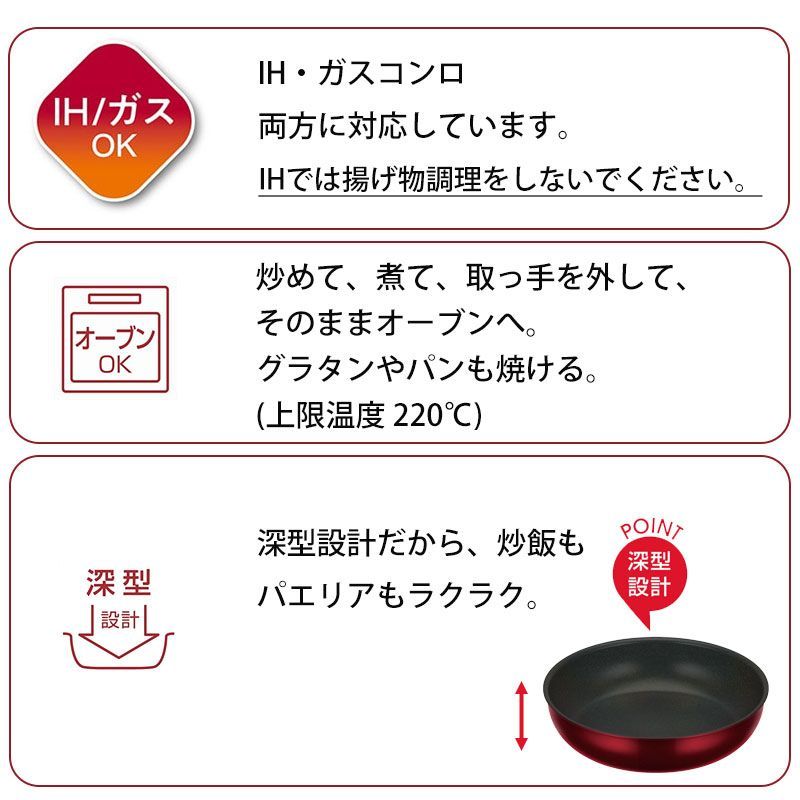 THERMOS サーモス フライパンセット 取っ手のとれるフライパン セット