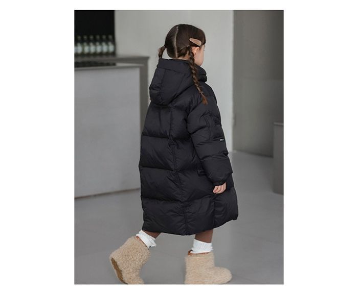 子供服 ダウンコート 女の子 キッズ服 ダウンジャケット ロング 長袖 キッズジャケット フード付き ロングダウンコート 冬用 子供 ロング丈 ガール 防寒 冬服 暖かい 防寒着 110 cm 150 kubuqi 06 DZ 30 ダウンコート 中綿コート コート