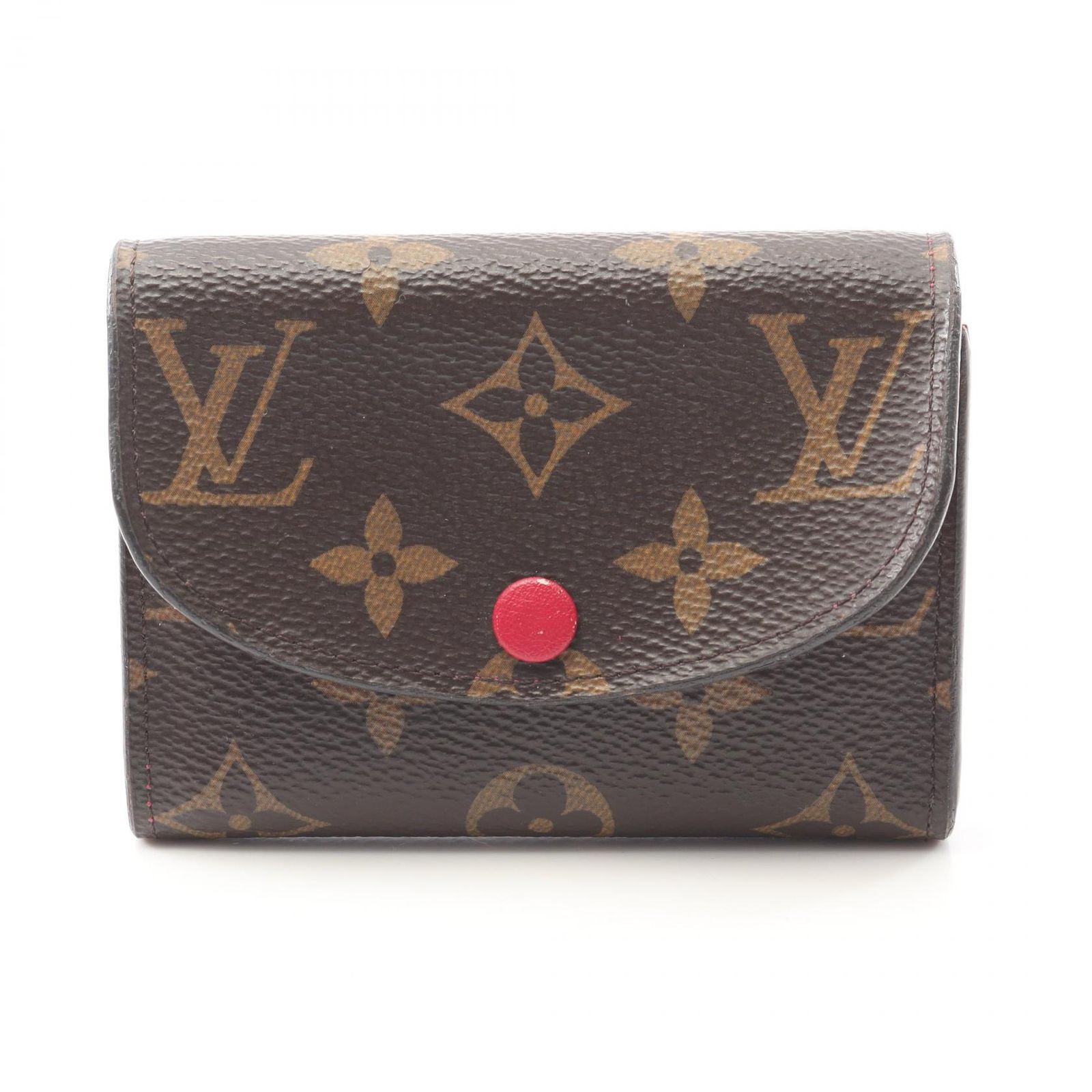 ルイ ヴィトン LOUIS VUITTON コインケース ポルトモネ ロザリ モノグラム フューシャ M41939 PVCコーティングキャンバス レザー ポルトモネロザリ レディース Used B