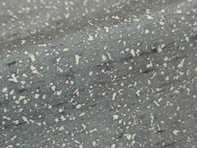 平和屋本店□極上 石川県指定無形文化財 牛首紬 白山工房 手織り 証紙