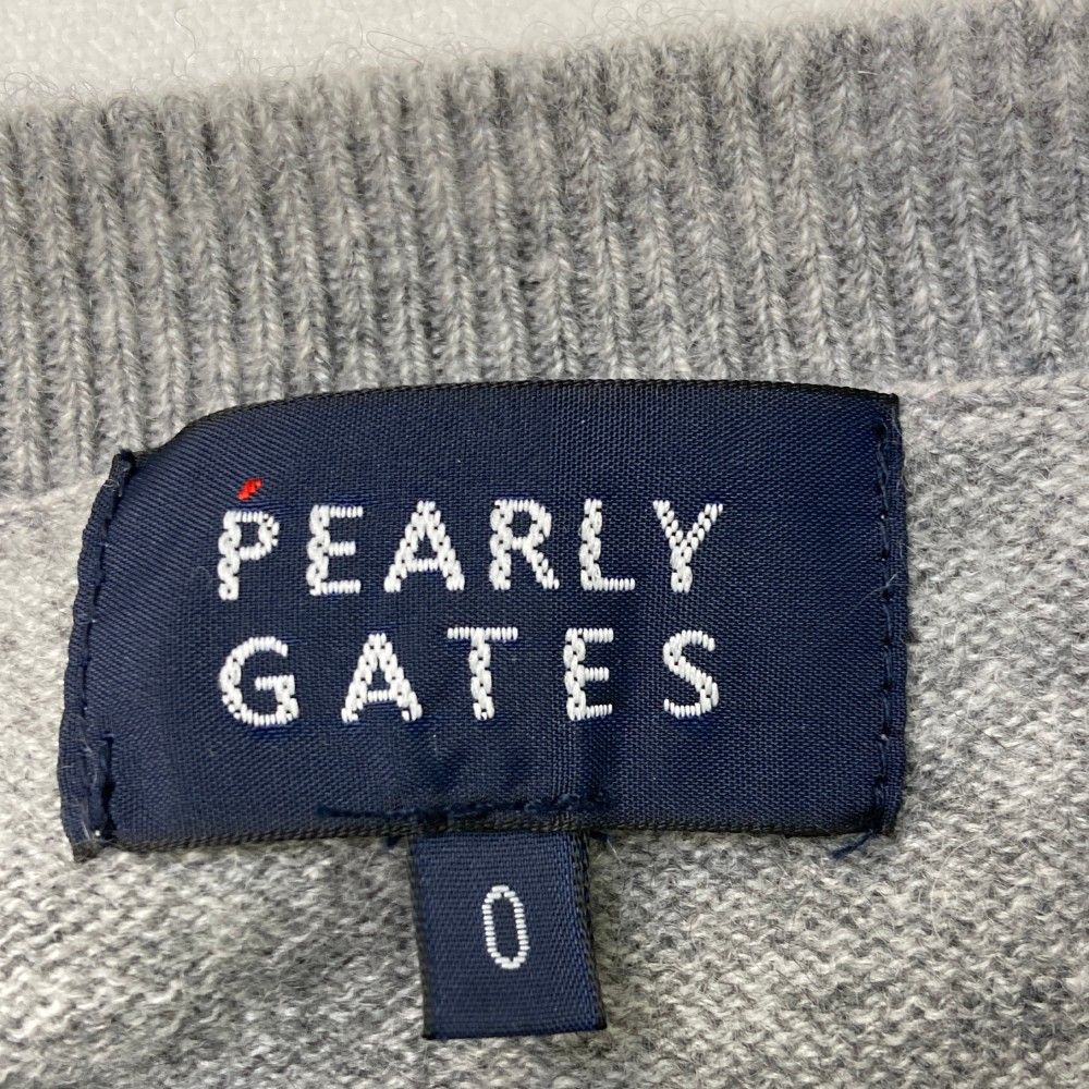 PEARLY 嘆かわしい GATES ネイビー ジップアップセーター