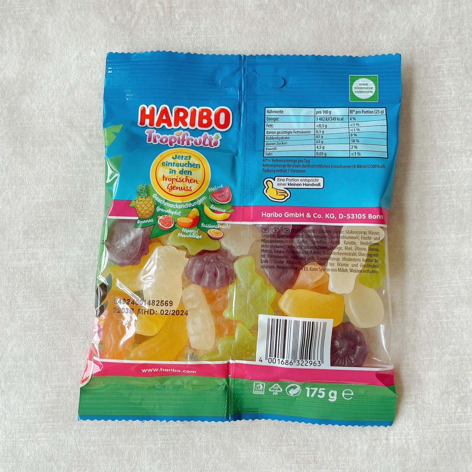 HARIBO【日本未販売】tropifrutti 175g トロピカルフルーツ - メルカリ