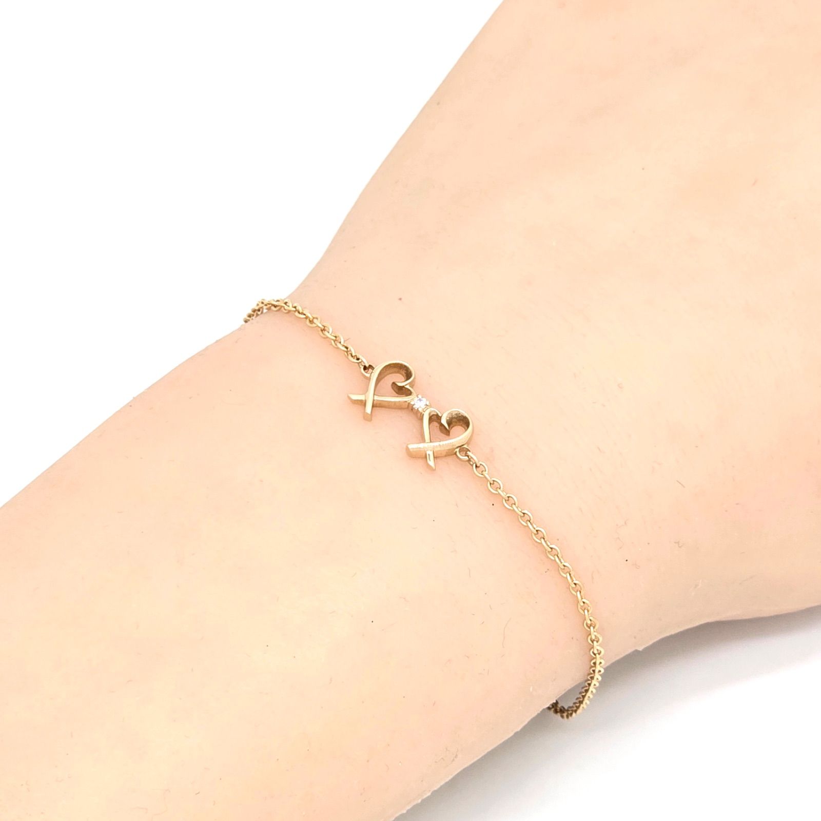TIFFANY&CO. ティファニー ダブル ラビング ハート ブレスレット