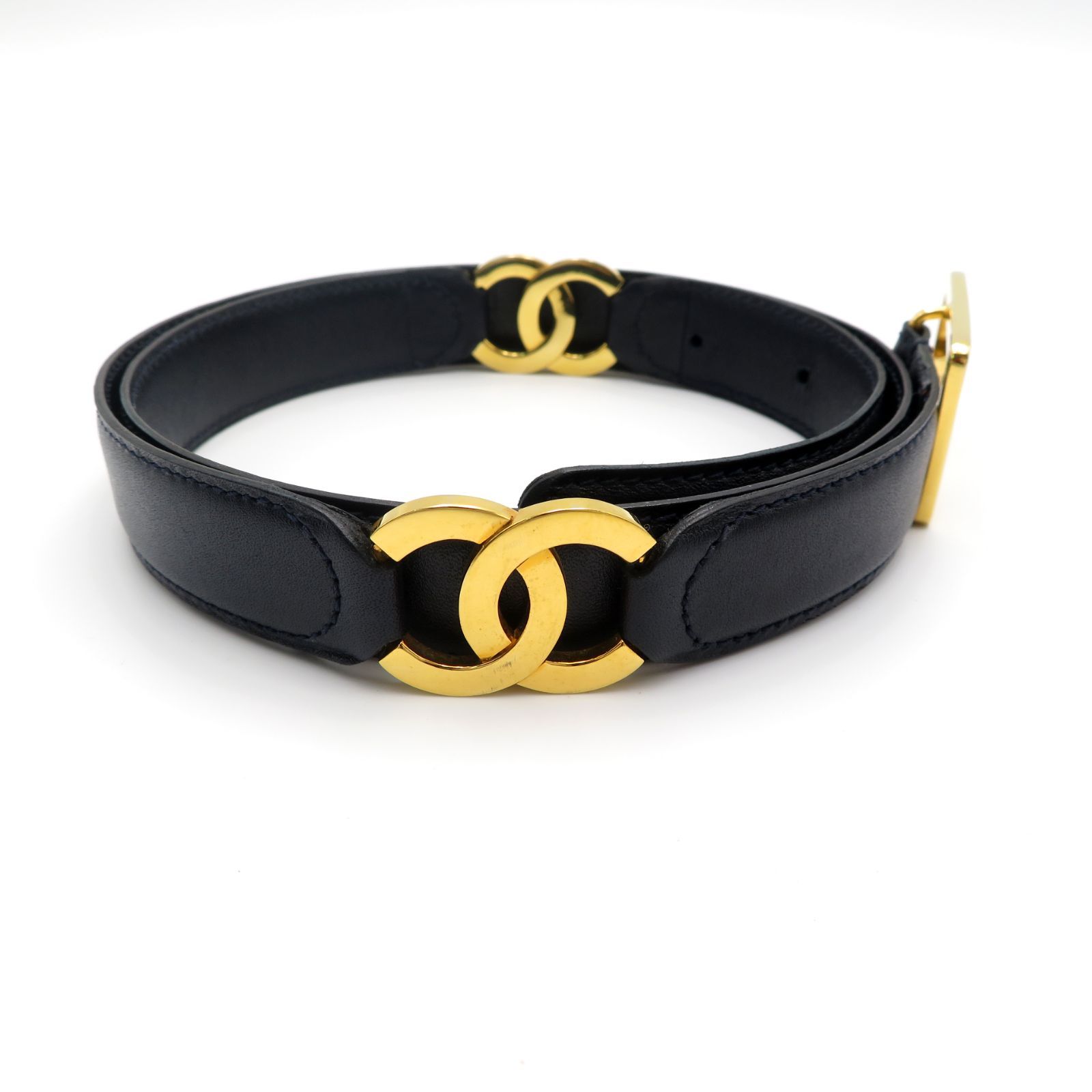 CHANEL　ダブルゴールドココマークベルト CHANELダブルゴールドココマークベルト