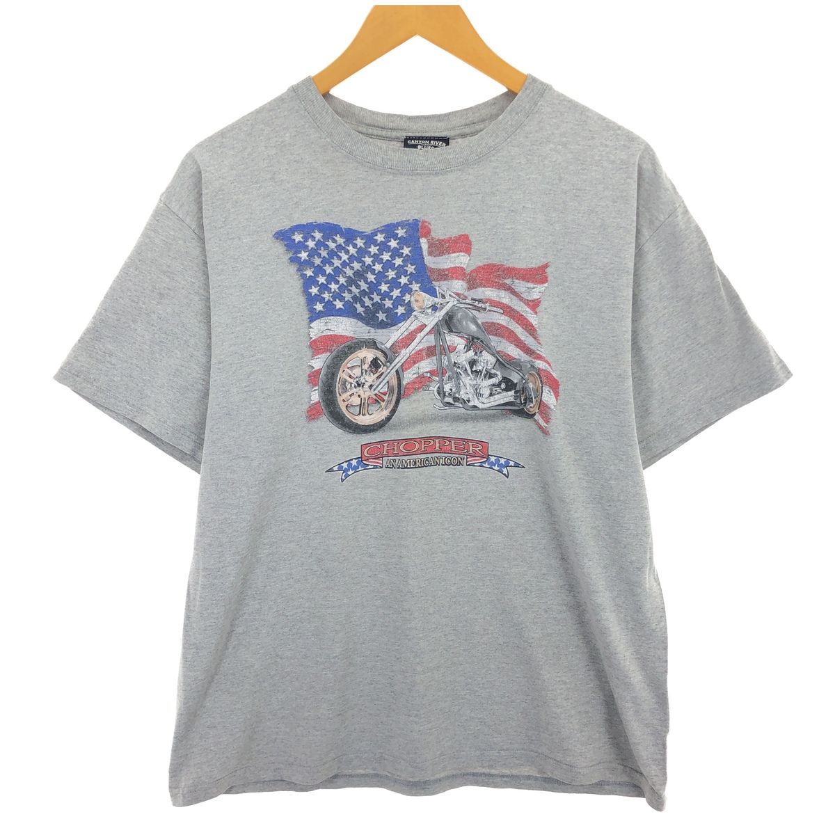 古着 CANYON RIVER BLUES モーターサイクル バイクTシャツ メンズM相当/eaa461085