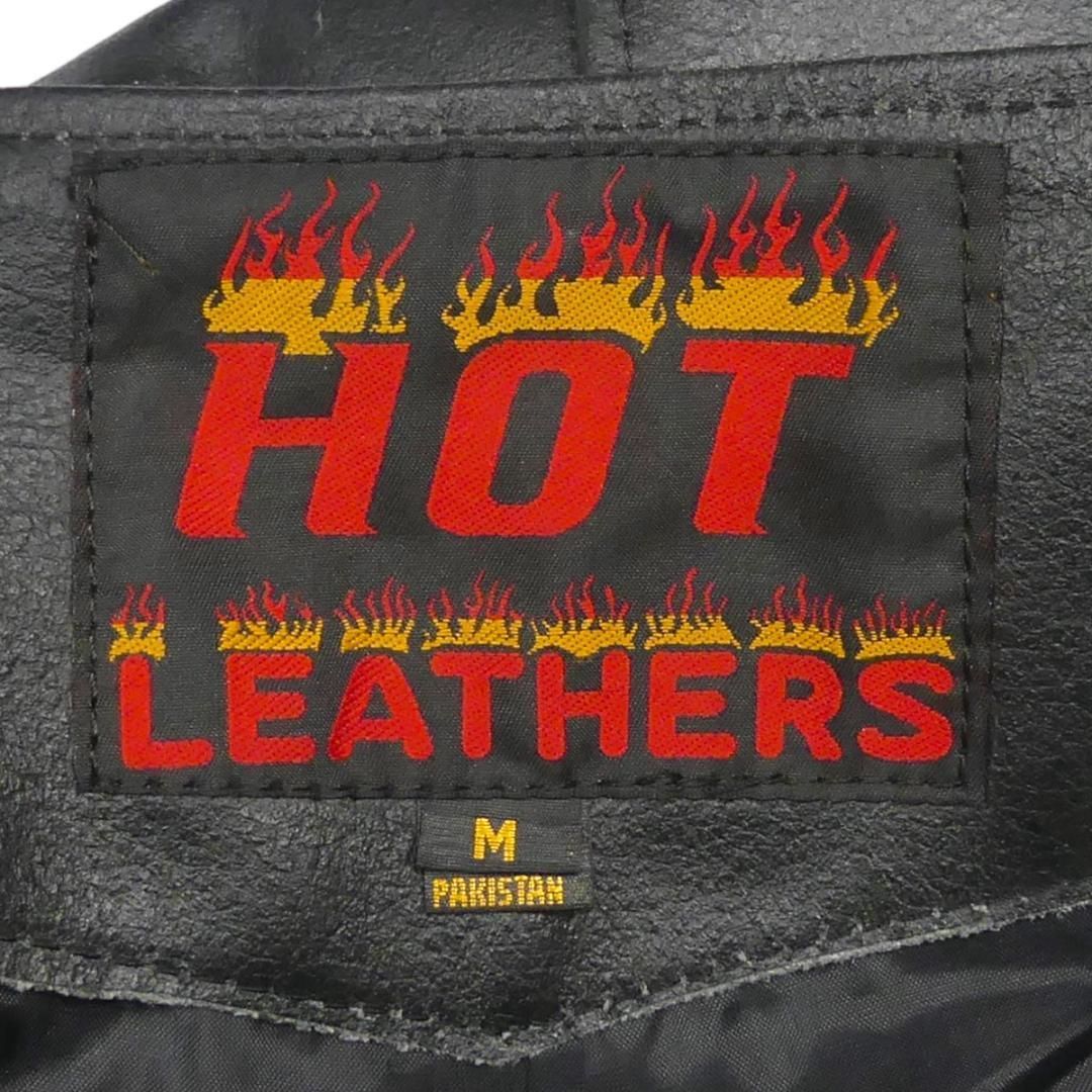 レザーパンツ バイク 本革 チャップス M 黒 メンズ バイカー X7126 FFCRYSTALESIA_COM