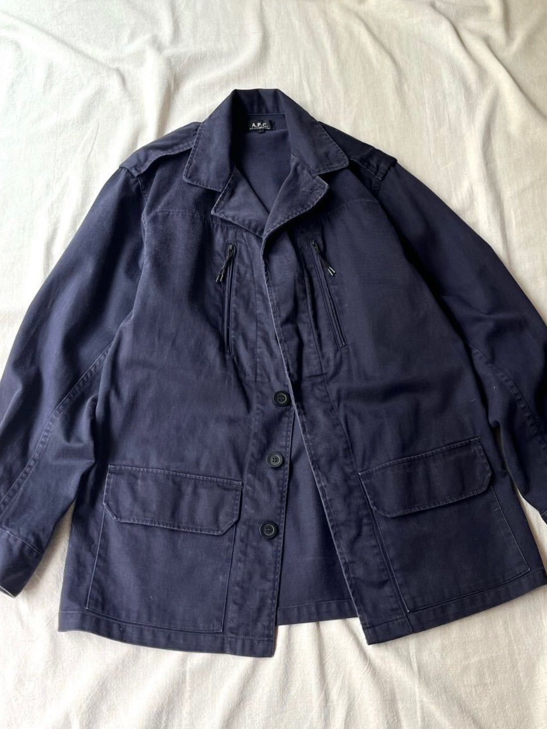 フランス製 A.P.C. M64 ジャケット / 1 コットン ネイビー F2