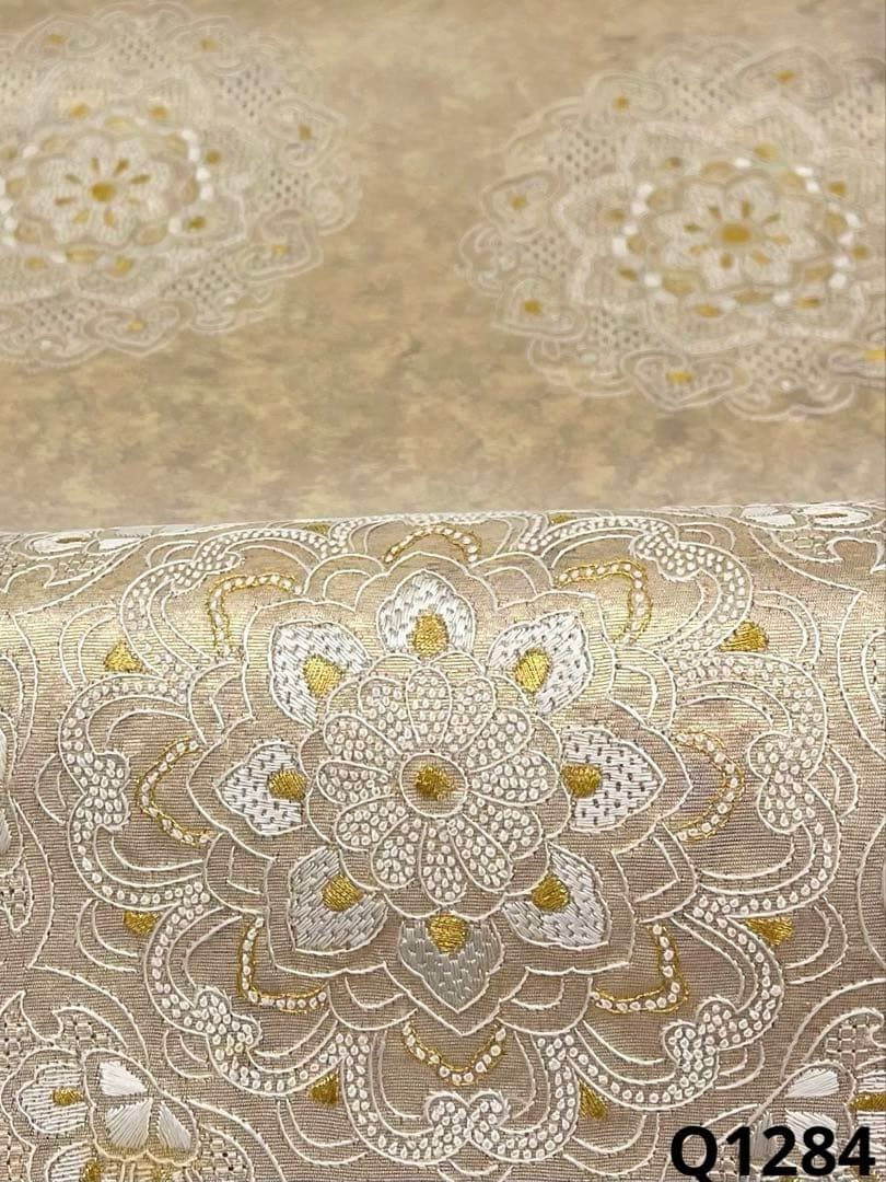 蘇州刺繍 相良刺繍 汕頭刺繍 袋帯 金糸 正絹 お太鼓柄 - メルカリ