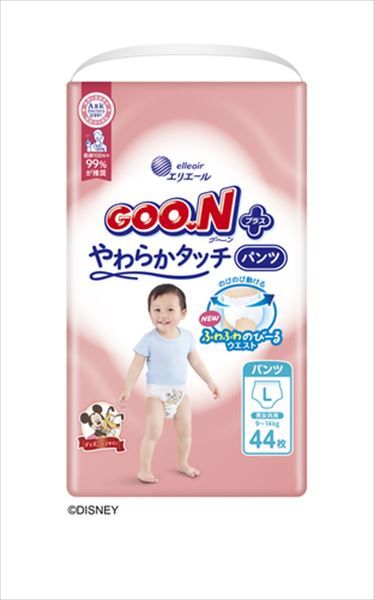  【まとめ買い-3点セット】グ～ンプラス肌快適設計　パンツＬサイズ　４４枚 【 大王製紙 】 【 オムツ 】 紙おむつ