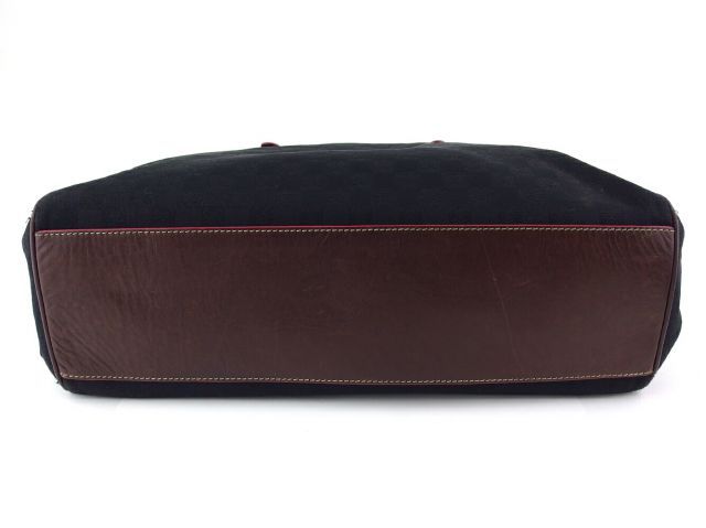 ロエベ トートバッグ メンズ可 ブラック グレー 灰色 ブラウン キャンバス×レザー LOEWE T20499D 