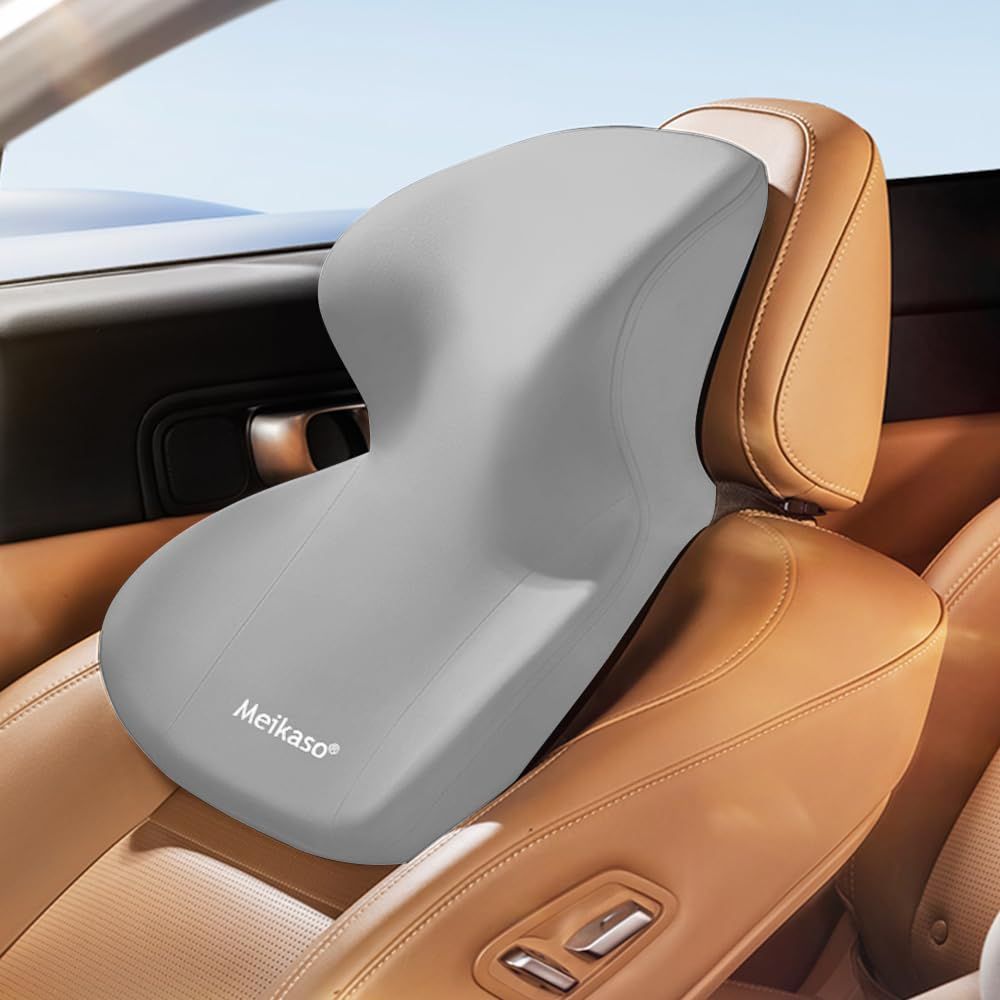 【ほぼ新品】ACTUS ヘッドレスト( 2個組 ) 新品 Meikaso 車ヘッドレスト 特大頭首肩一体型ネックパッド首