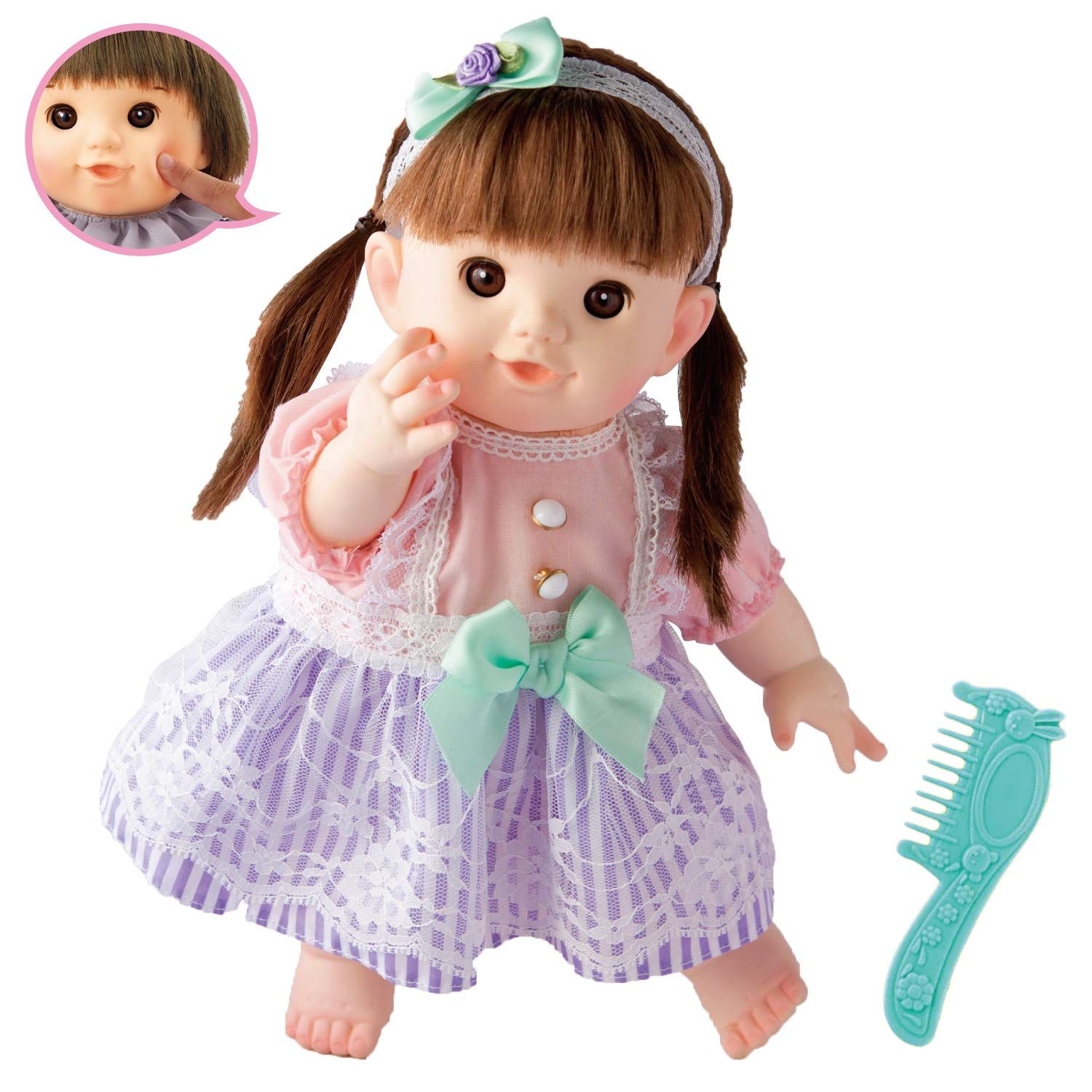 ピープル かわいくしてあげるねロングヘアぽぽちゃん ミニヘアコームu0026ヘッドドレスつき 