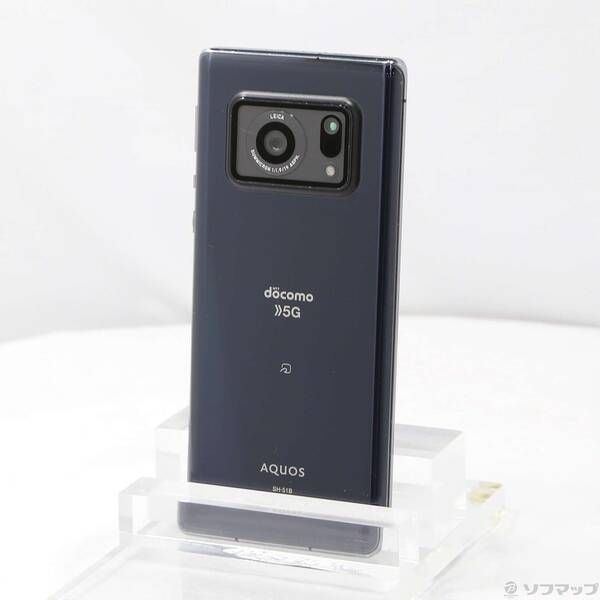 中古品〕 AQUOS R6 128GB ブラック SH-51B docomoロック解除SIM
