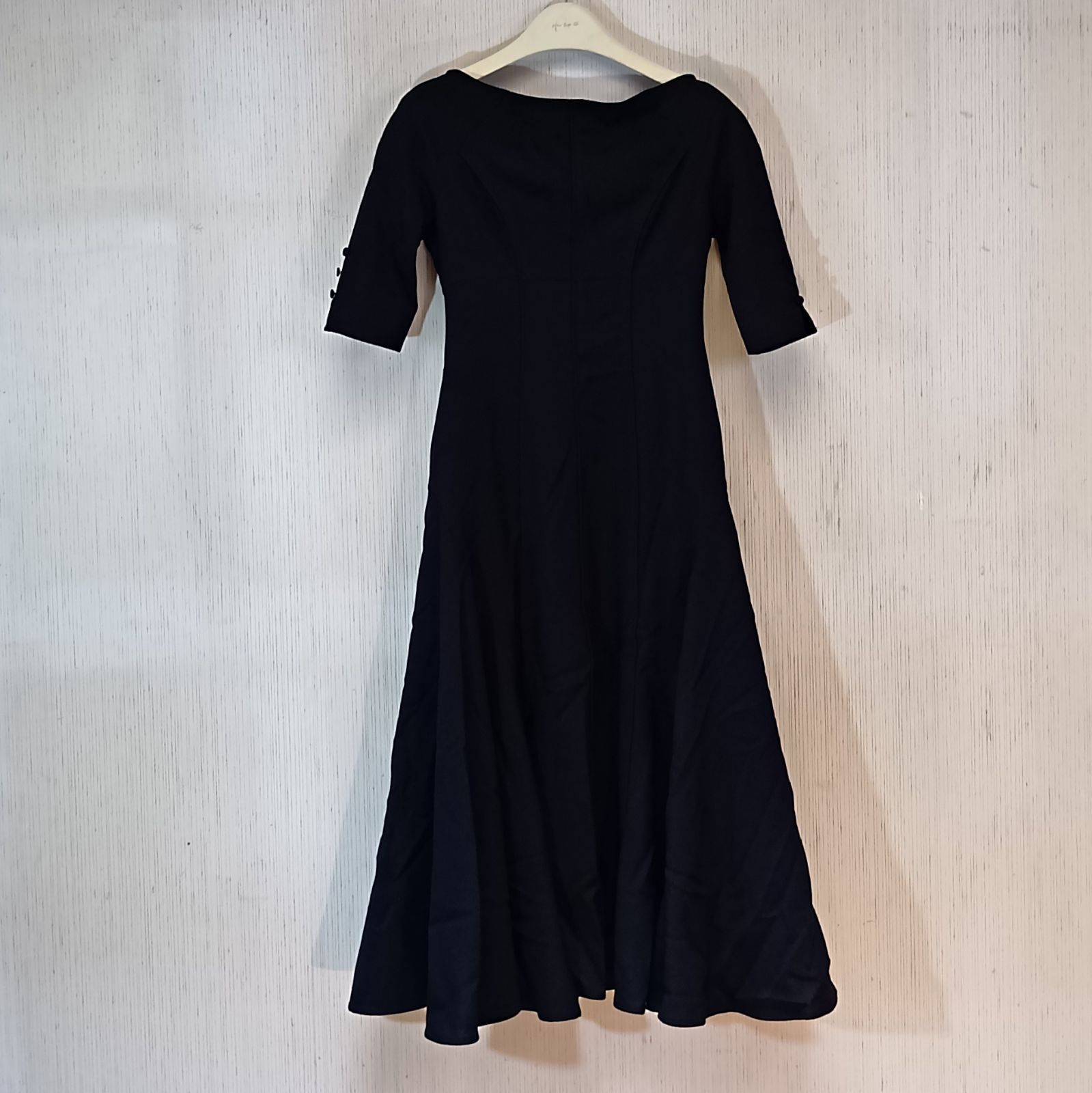 タグ付き】Martinique Tweed Dress ワンピ－ス 5分袖 black Her lip to
