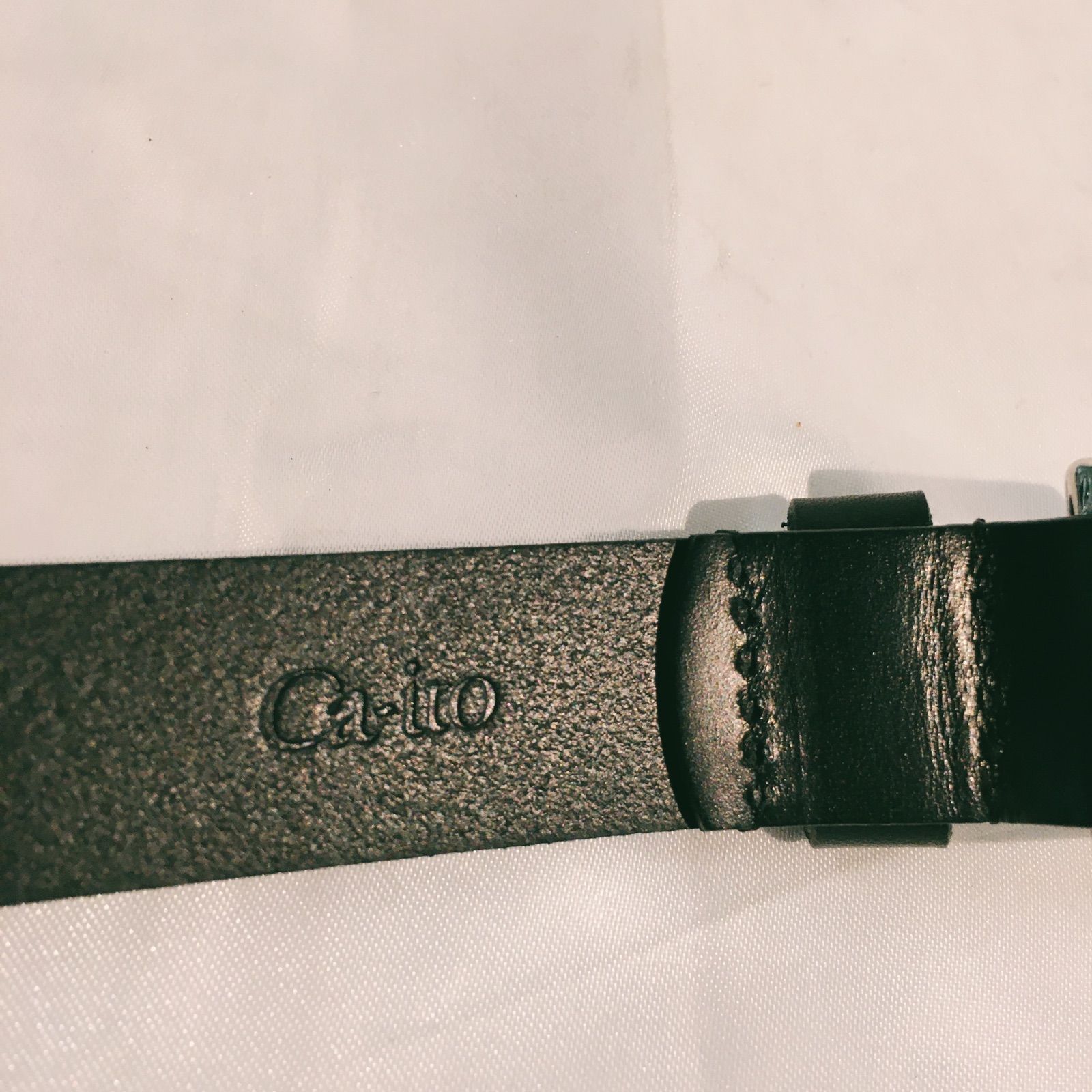 【Ca-ito】Horseshoe long LTR BELT ベルト ブラック ca-ito Horseshoe long LTR BELT【BLACK】
