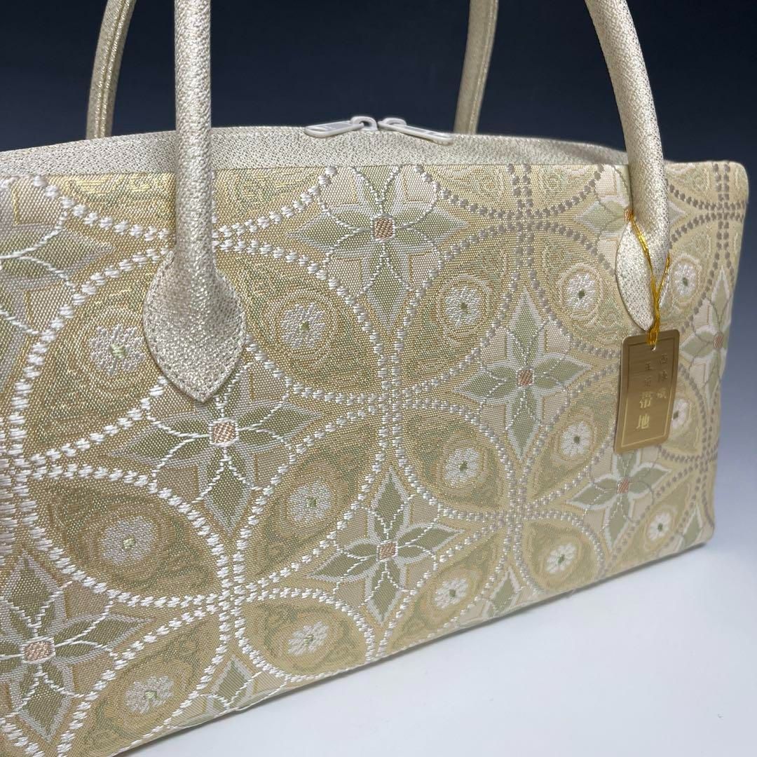 ○特別セール○ お洒落！！ 京都 西陣織 正絹帯地 使用 利休バッグ