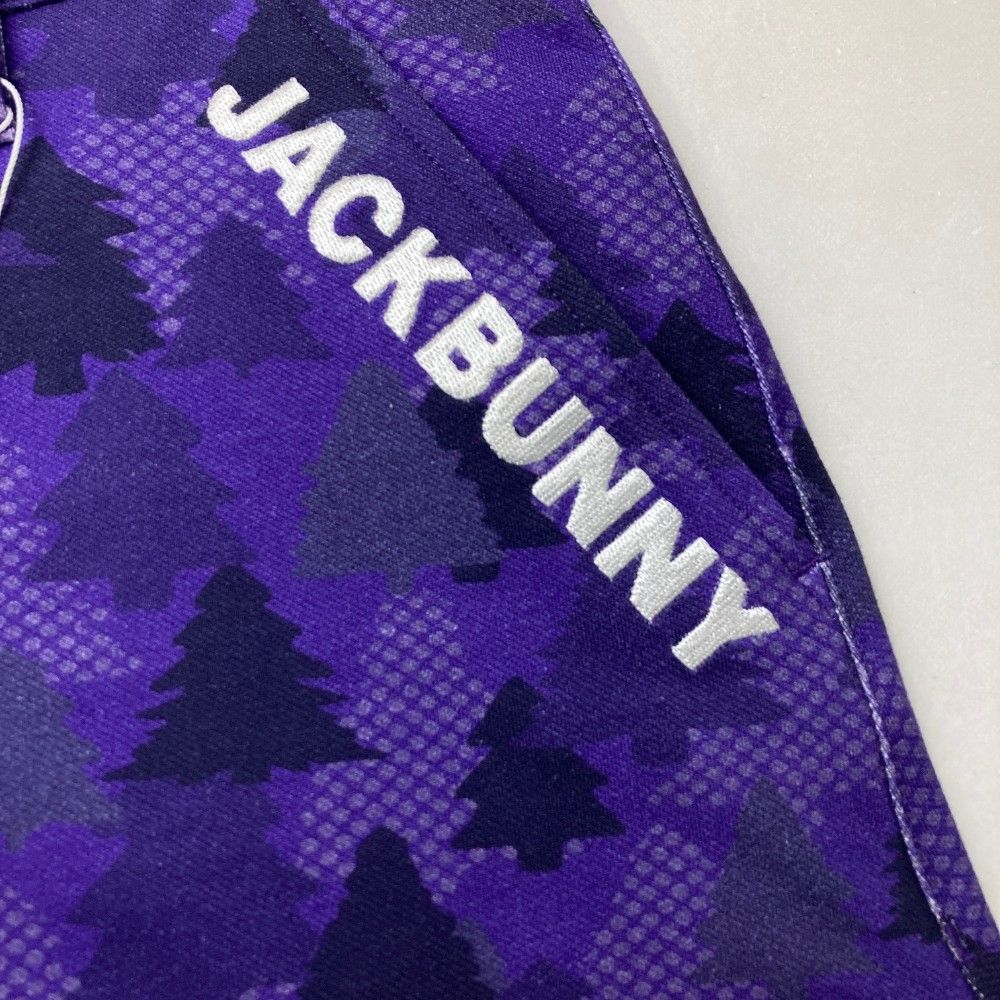 サイズ：0 JACK BUNNY ジャックバニー  インナー付 ストレッチスカート 総柄 パープル系 [240101464893] ゴルフウェア レディース ストスト サイズ：0 JACK BUNNY ジャックバニー インナー付 ストレッチスカート