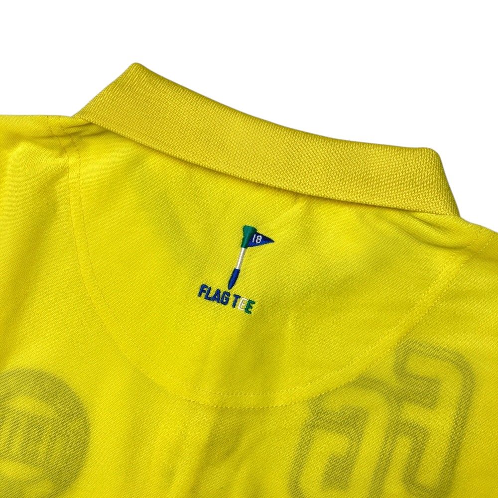 サイズ：M FILA GOLF フィラゴルフ 半袖ポロシャツ イエロー系