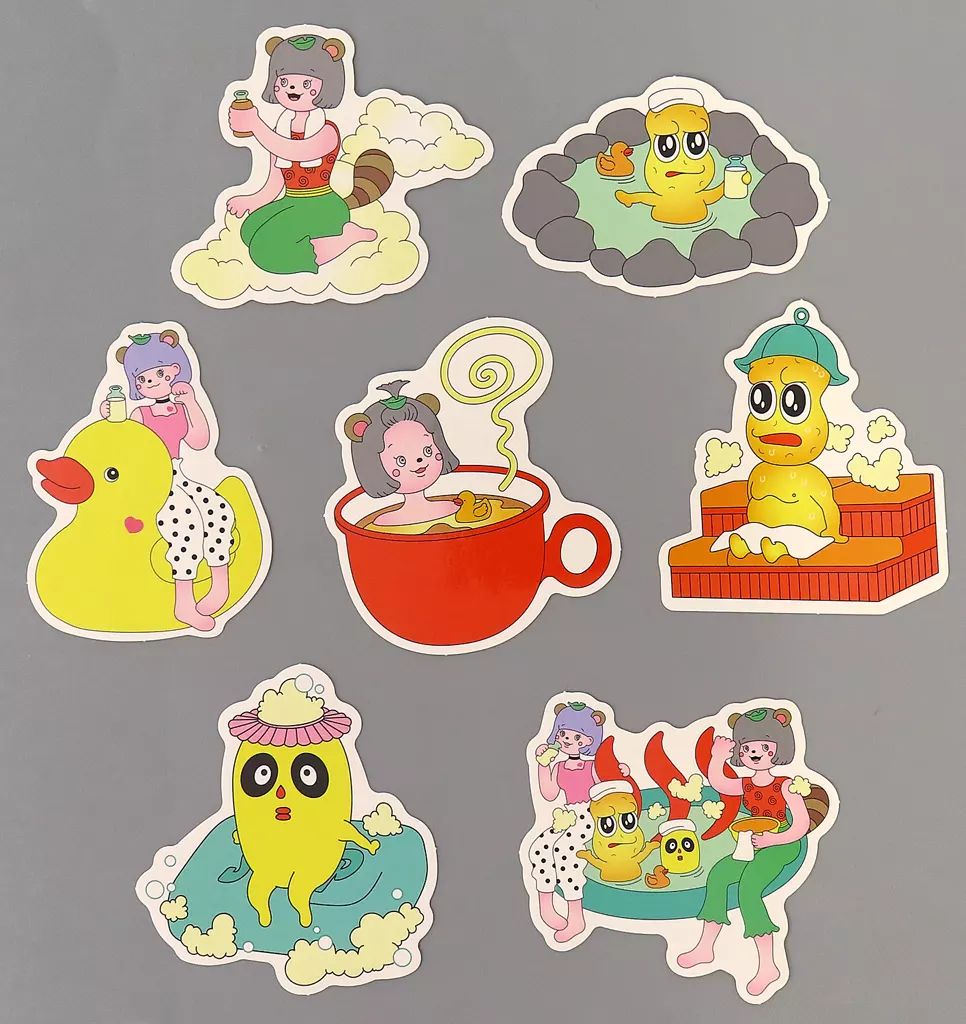 中古】シール・ステッカー 甲賀流忍者!ぽんぽこ＆ピーナッツくん