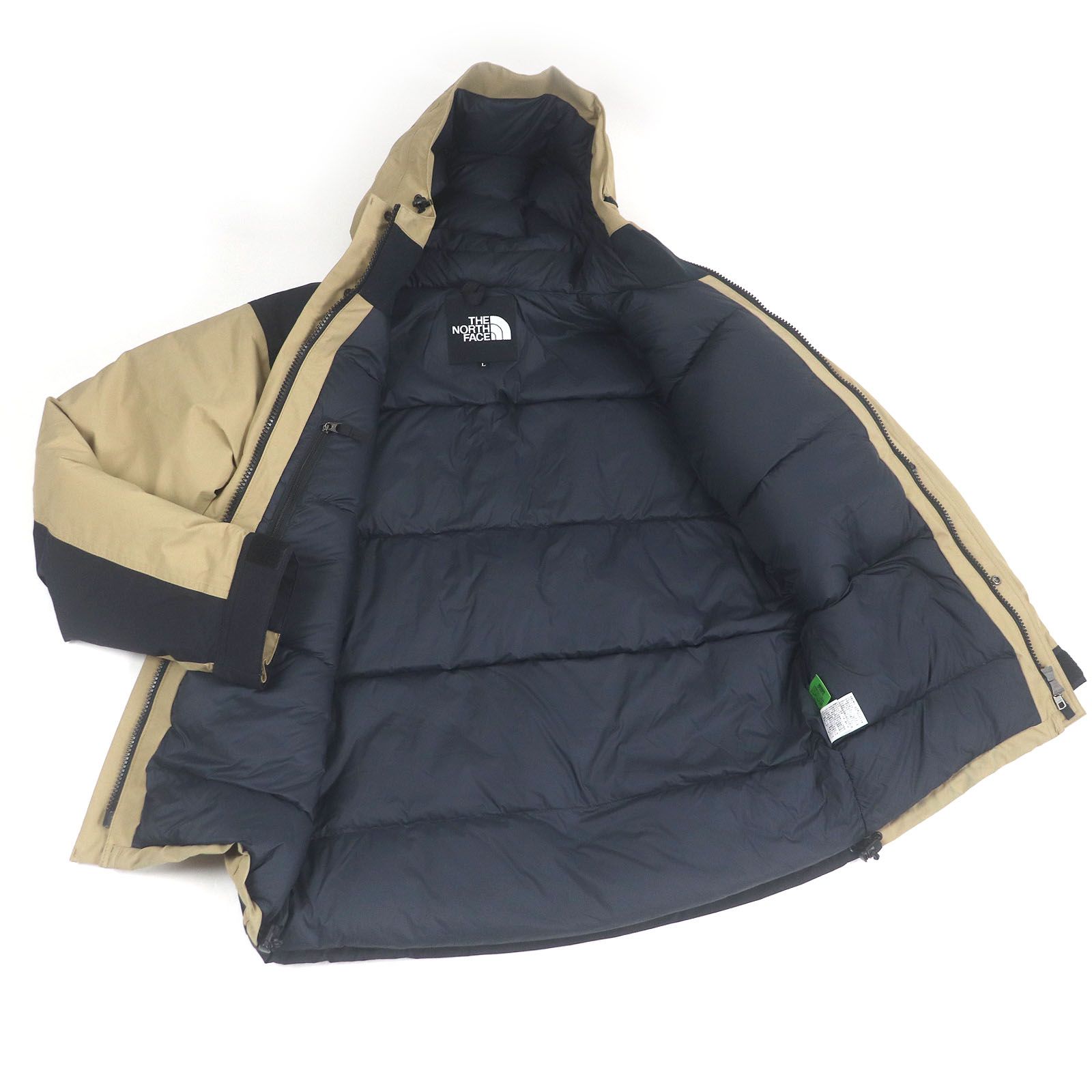 THE NORTH FACE ダウンジャケット S ベージュ 美品□THE NORTH FACE ザ・ノースフェイス ND92237 Mountain