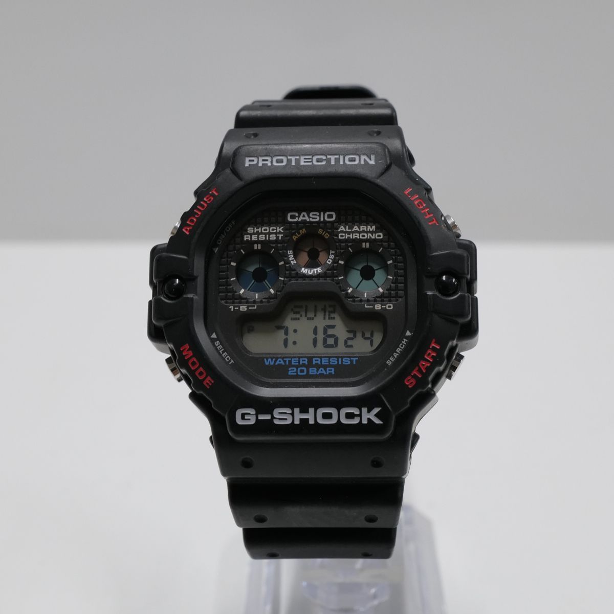 CASIO G-SHOCK DW-5900 メンズ 腕時計 USED超美品 20気圧防水 ELバック