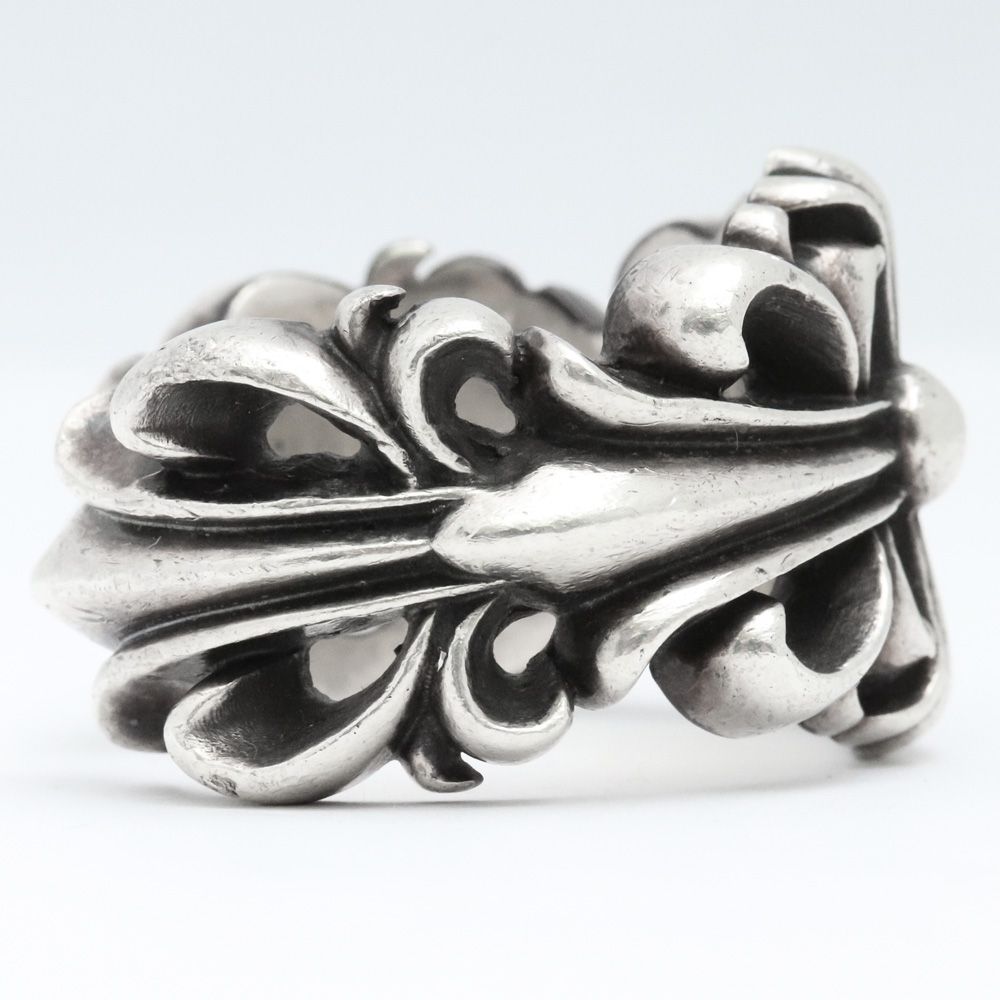 21号 CHROME HEARTS ダブルフローラルクロスリング - メルカリ