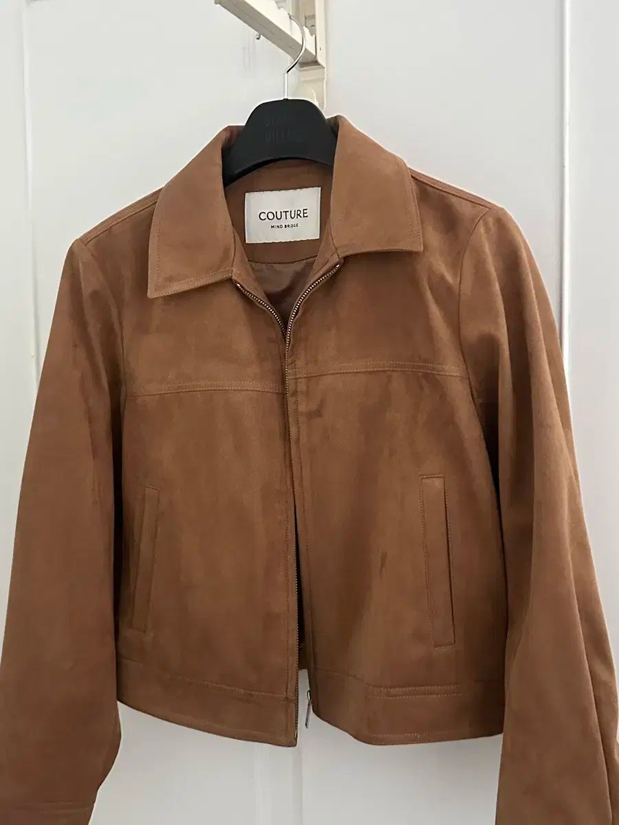 マインドブリッジ クチュール スウェードジップアップトラッカージャケット m