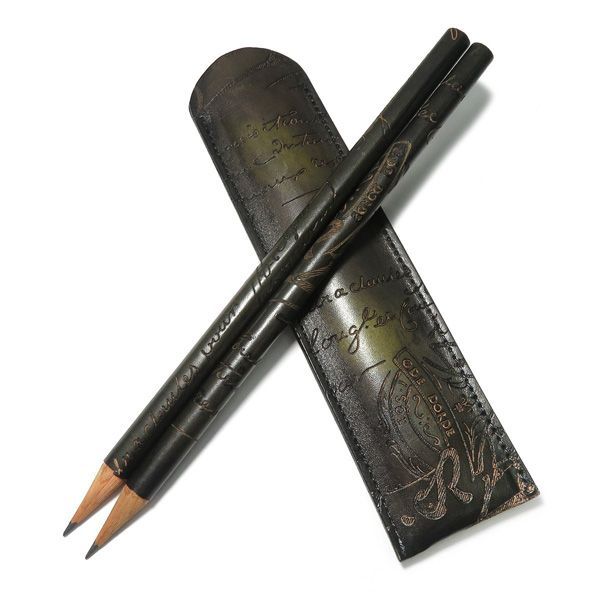美品 BERLUTI ベルルッティ カリグラフィ スクリット ヴェネチアレザー 鉛筆 ペンケース セット 46796