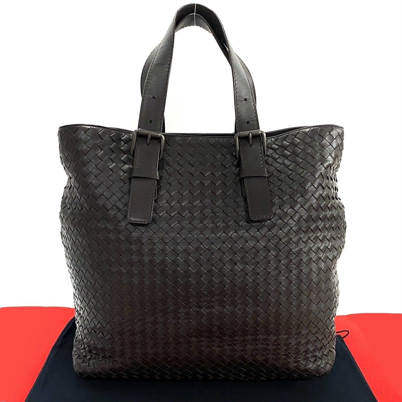 極 美品 BOTTEGA VENETA ボッテガヴェネタ イントレチャート レザー 本 