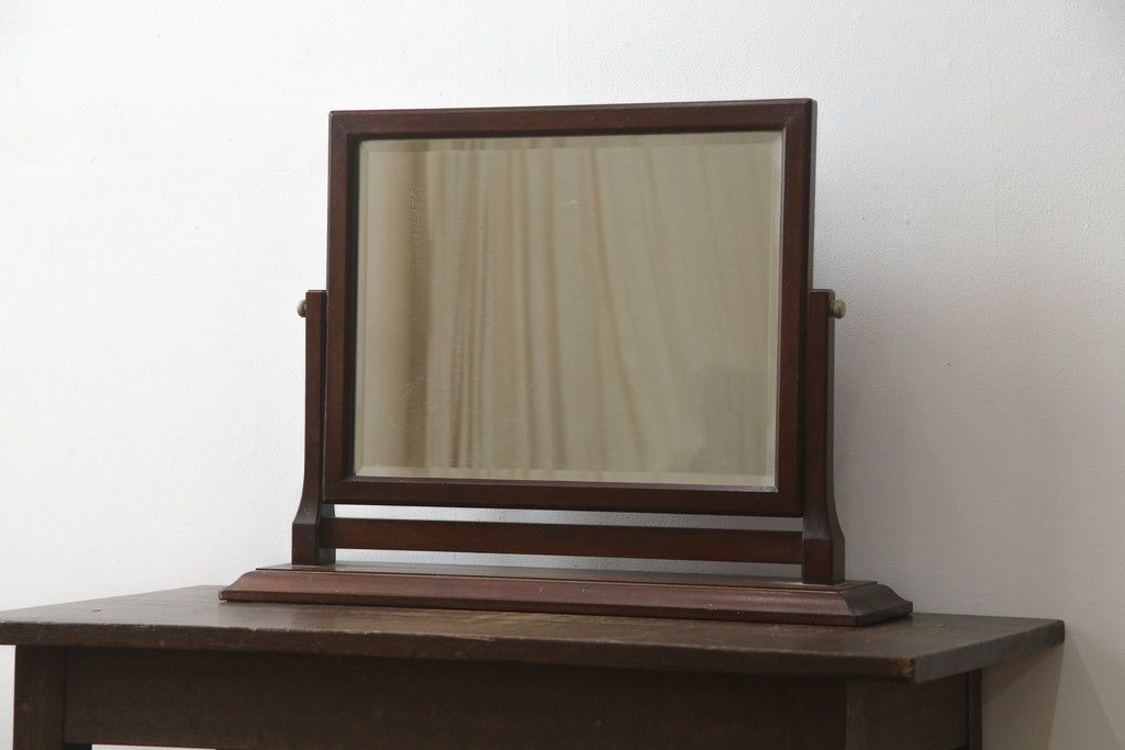 GMGH296○松本民芸家具 スタンドミラー 姿見 置き鏡 卓上ミラー 最高峰 松本民芸家具 置き鏡 アンティークミラー