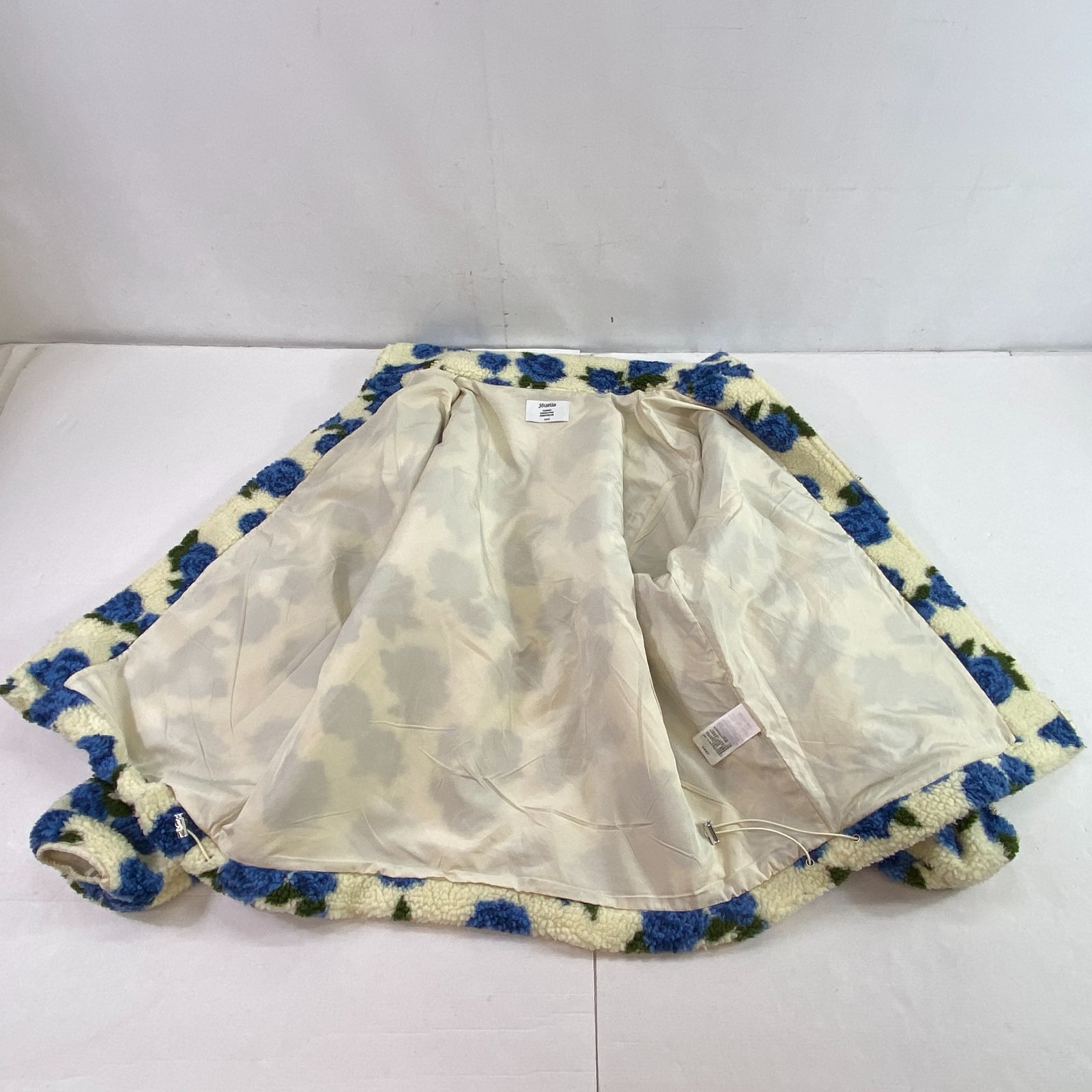 04m1530∞ jouetie ジュエティ パターンボアジャケット アイボリー