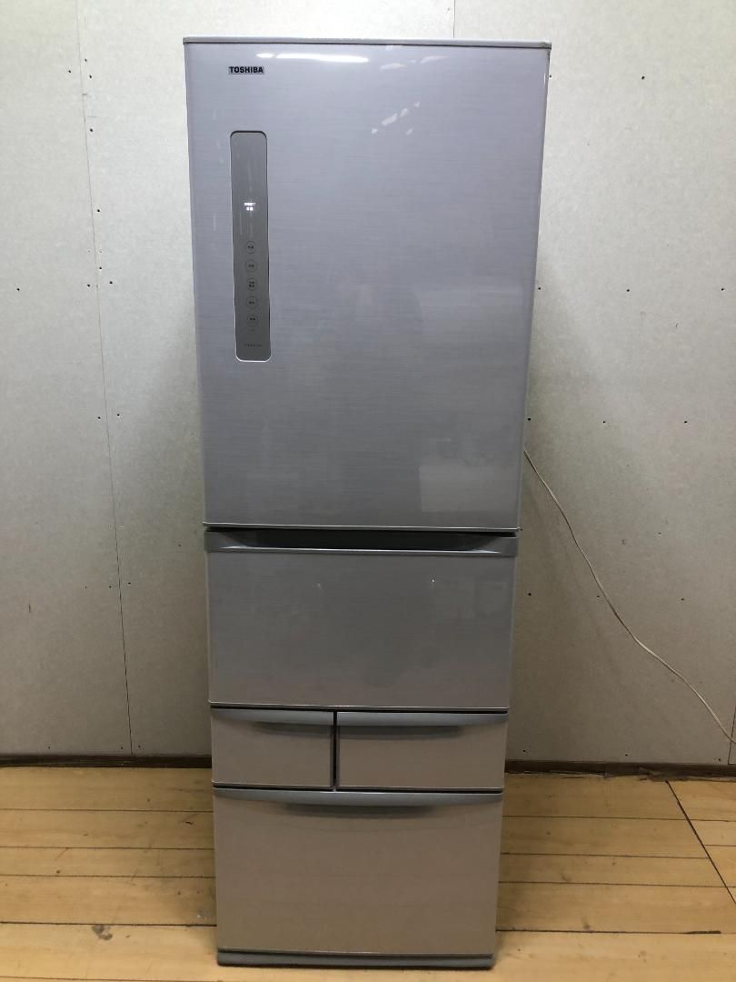 東芝 冷蔵庫 426L GR-F43G 5ドア 自動製氷 ノンフロン 大型 家族向け 大容量 冷凍冷蔵庫 2013年製 251012-1