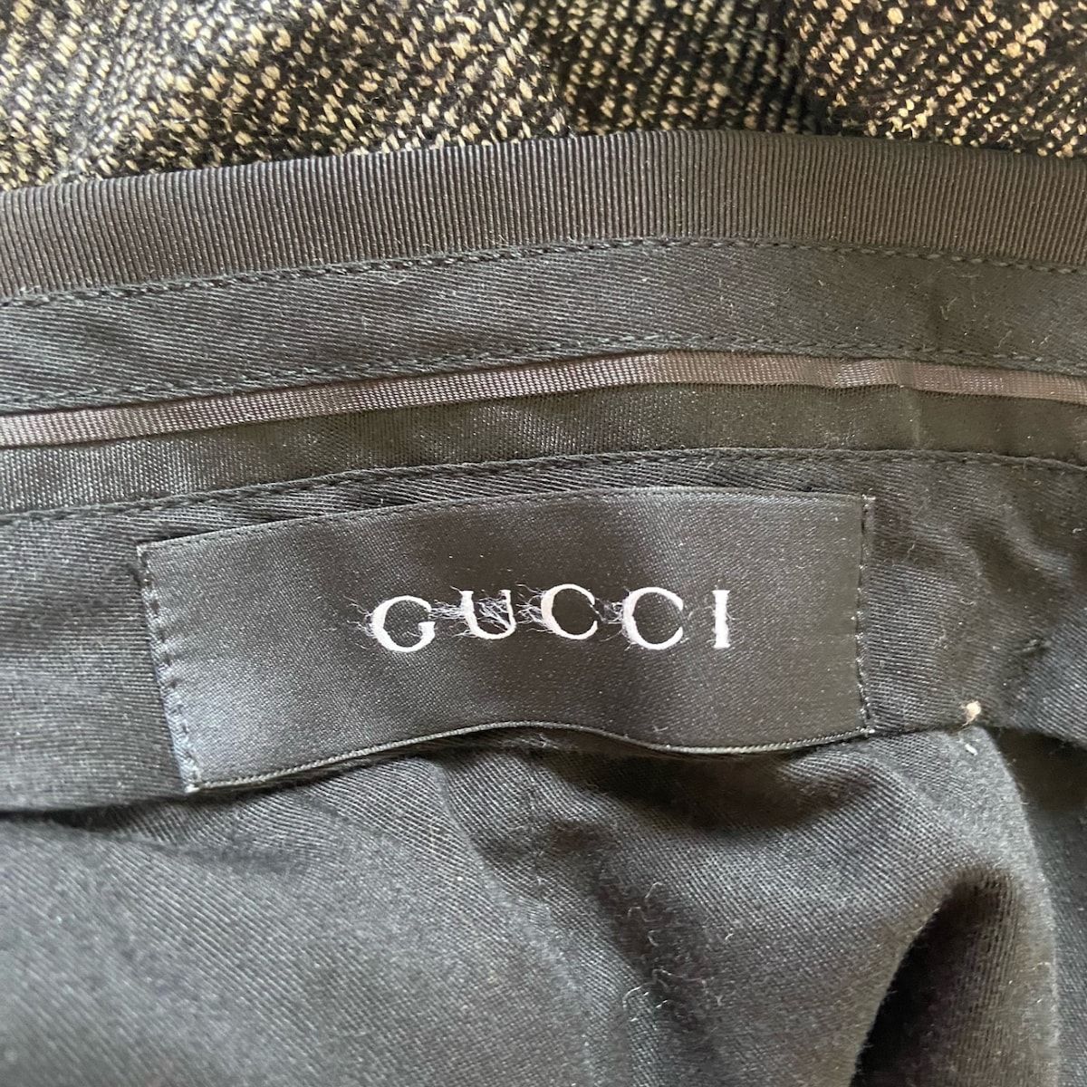 GUCCI(グッチ) パンツ サイズ7-50R メンズ - 黒 フルレングス - メルカリ