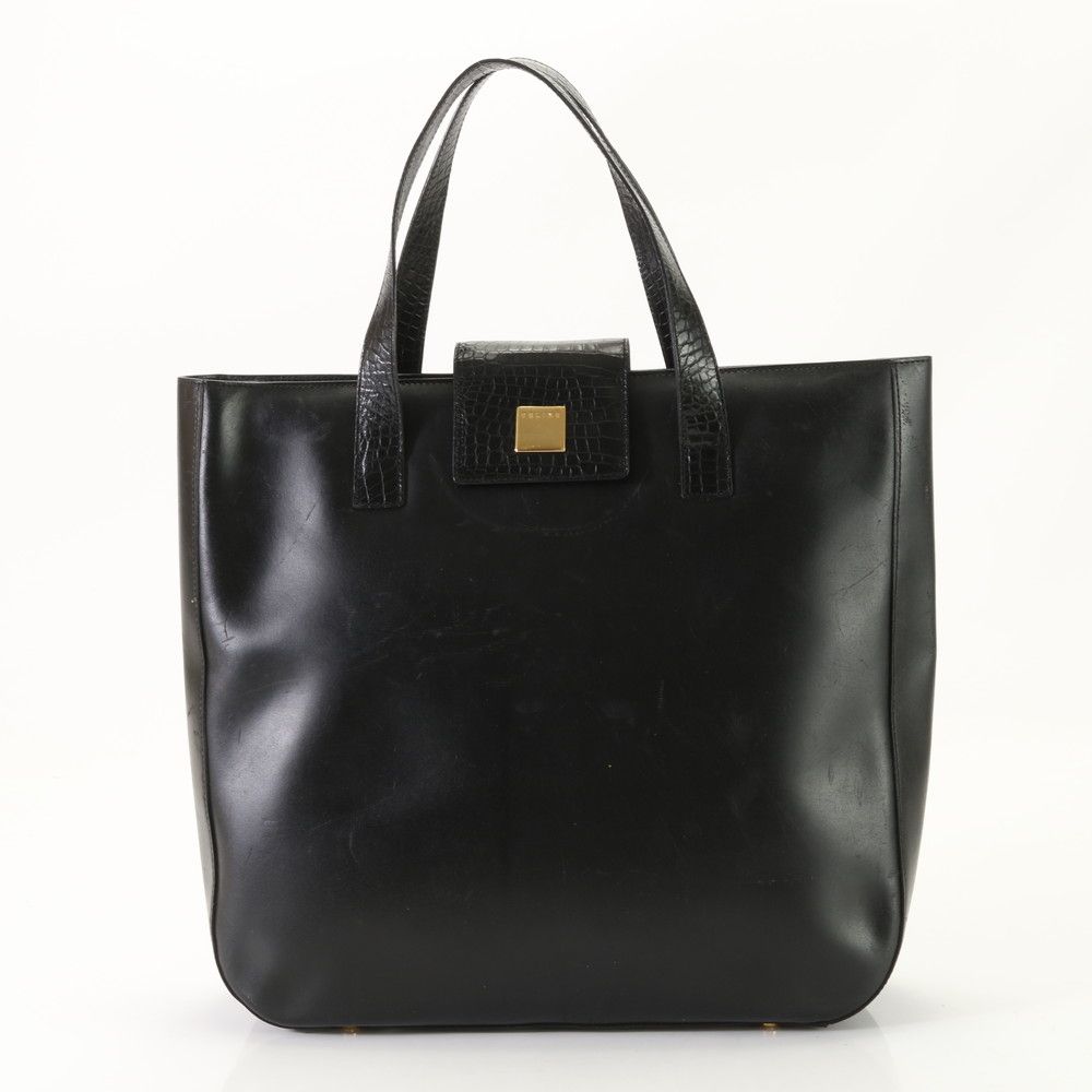 CELINE セリーヌ ハンドバッグ エナメル ブラック ビジネスバッグ 楽天 