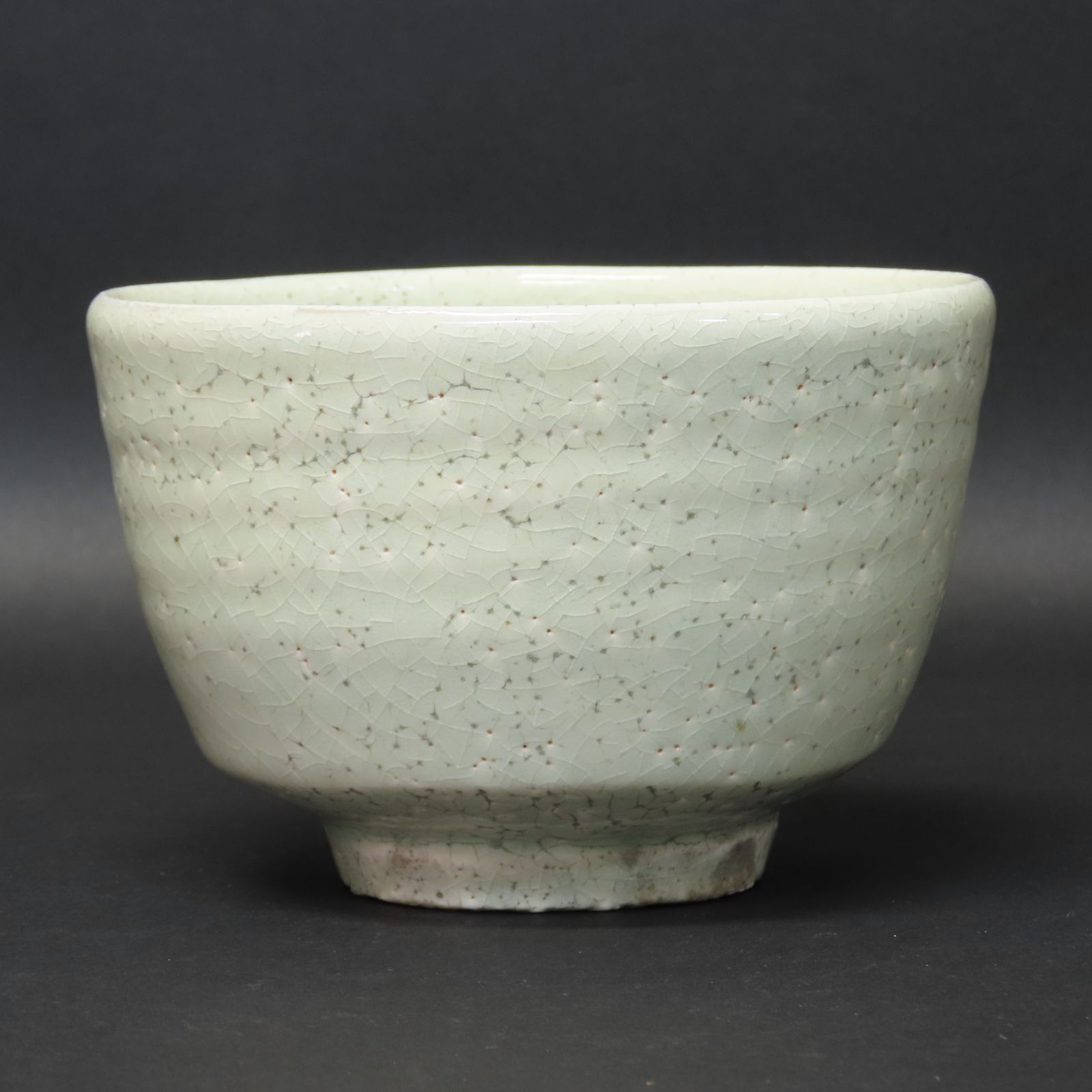 逢絢亭】茶道具 茶碗 萬古焼 志野写 裏千家書付 佐久間芳丘 共箱入り